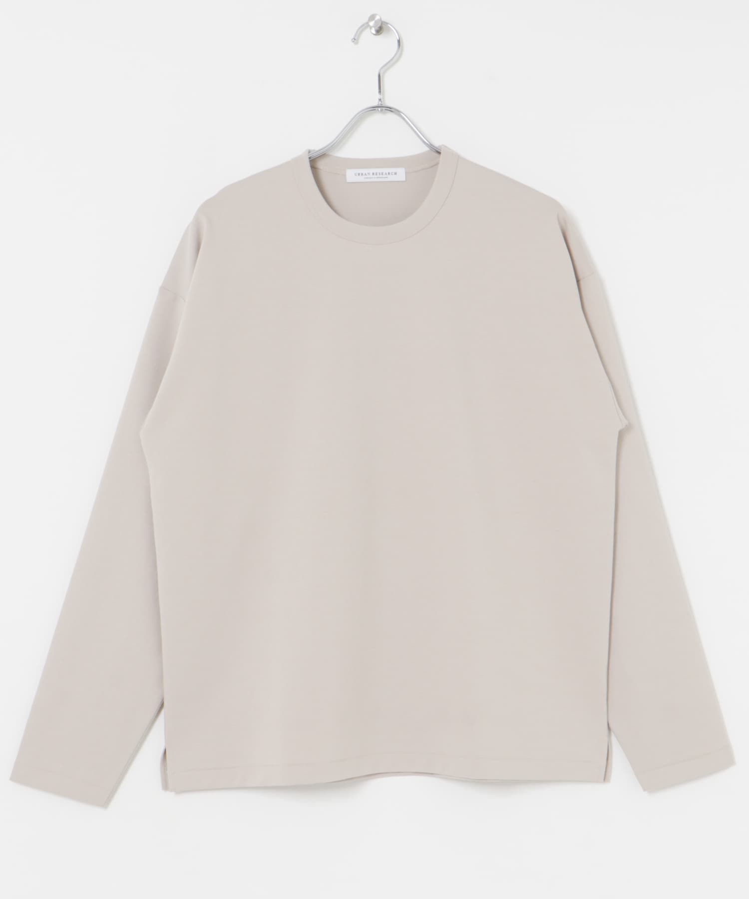 コットンナイロンスムージーロングスリーブ TAUPE S