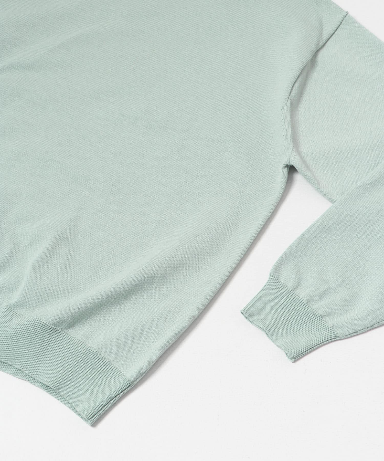 ガス焼きシルケットクルーネック MINT M