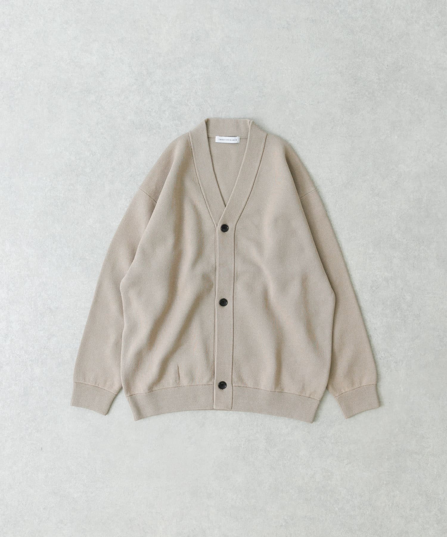ミラノリブ3Bカーディガン GREIGE M