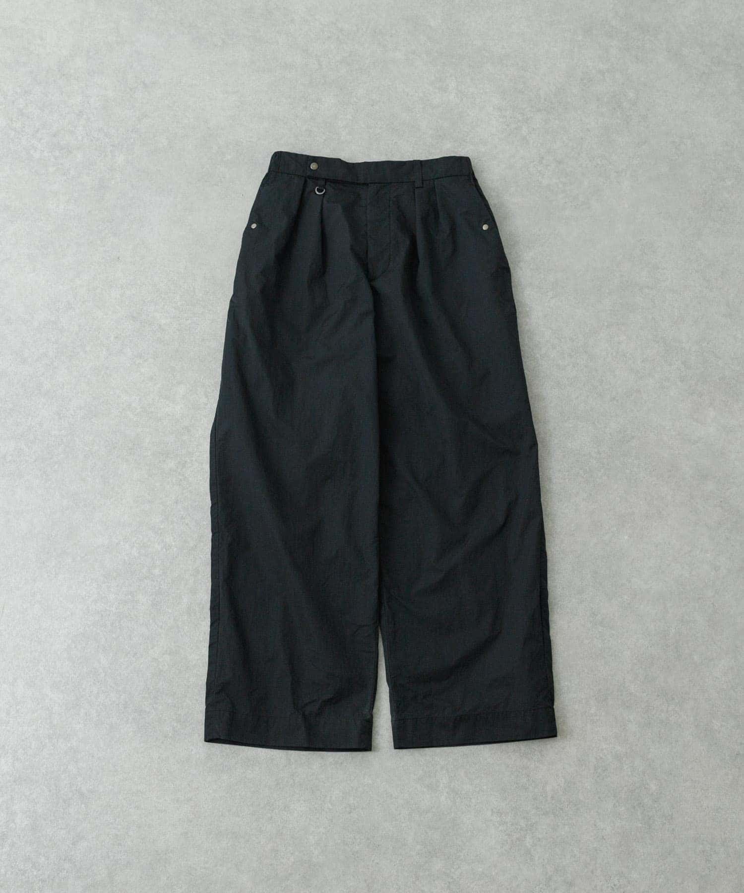 NYLON SUPER WIDE PANTS NAVY 2