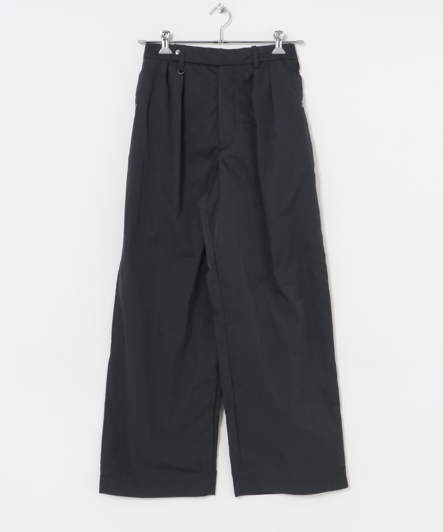 NYLON SUPER WIDE PANTS NAVY 1