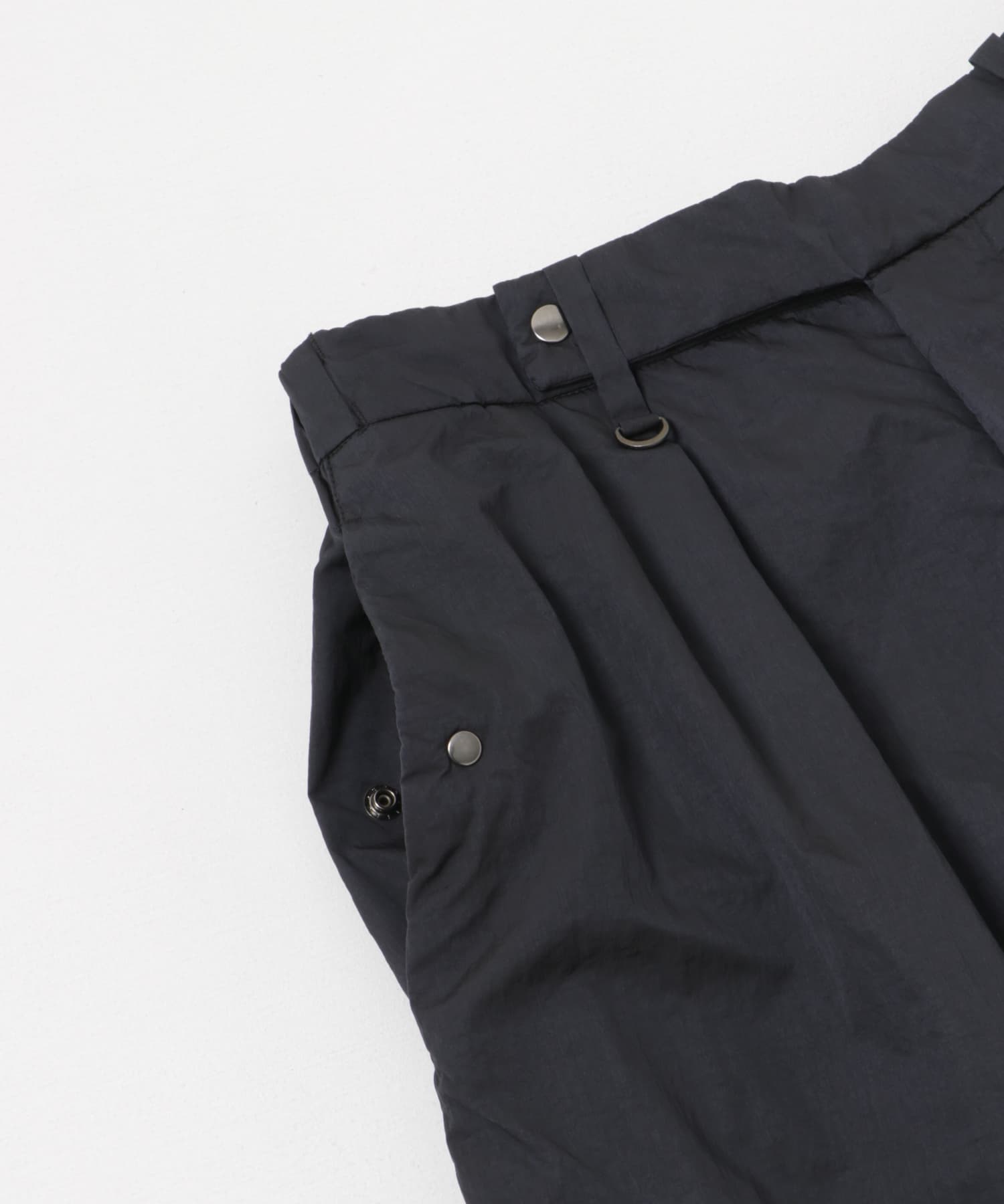 NYLON SUPER WIDE PANTS NAVY 1