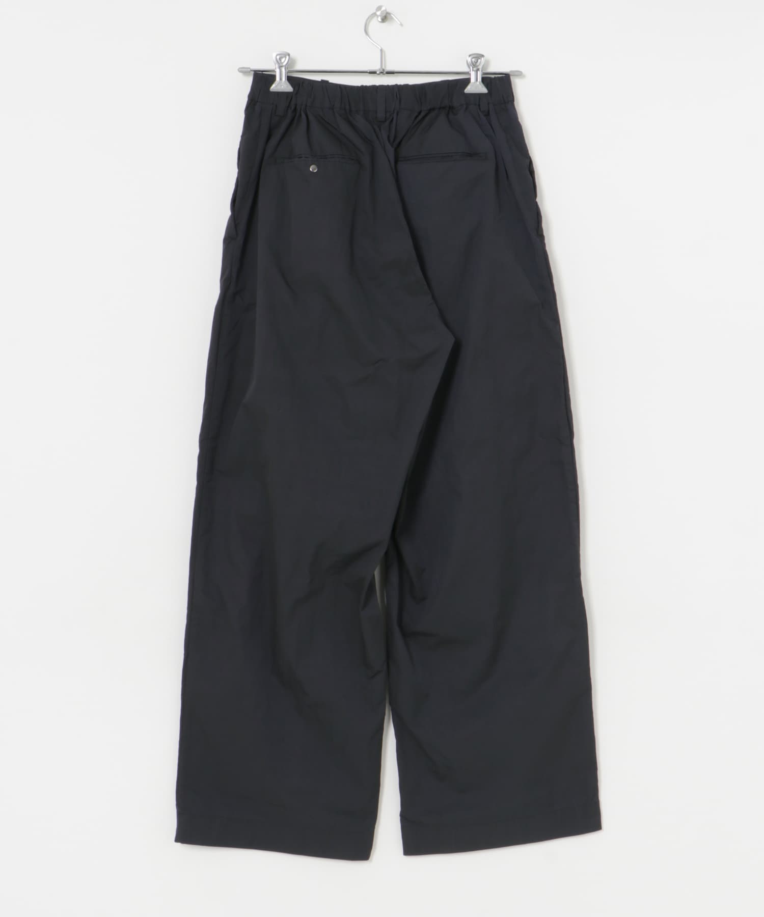 NYLON SUPER WIDE PANTS NAVY 1
