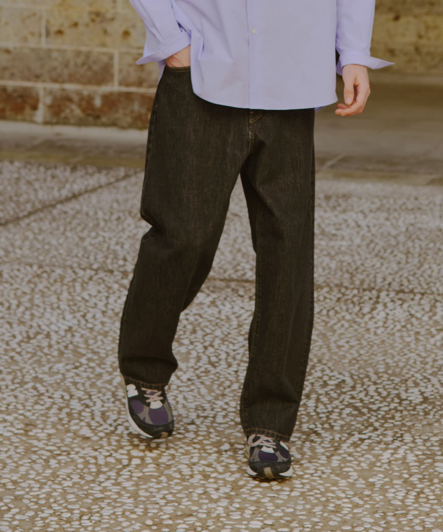 DENIM STRAIGHT PANTS