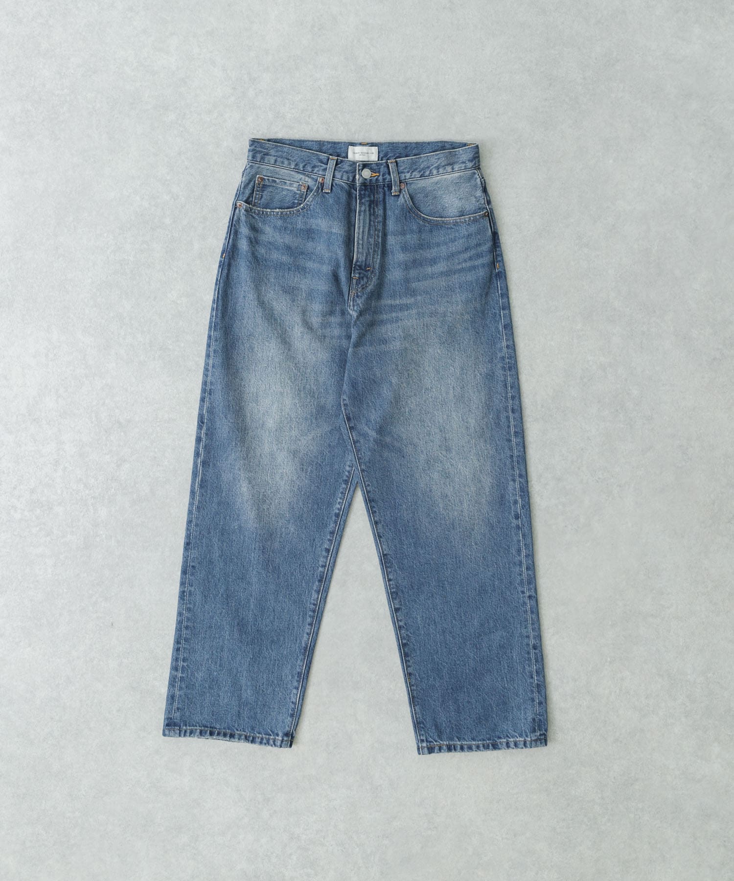 DENIM WIDE TAPERED PANTS