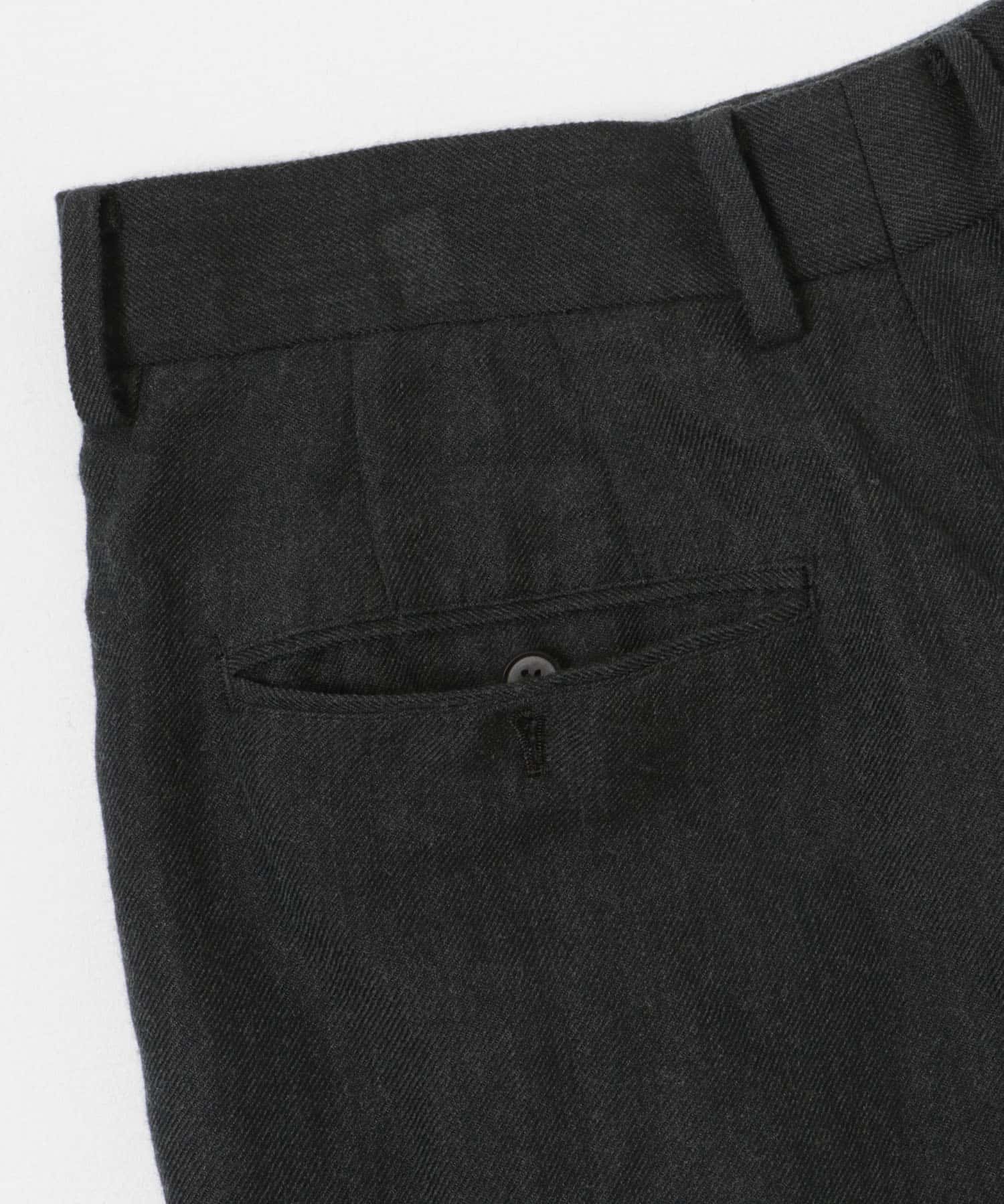 『セットアップ対応』Wool/Linen Trousers CHARCOAL M