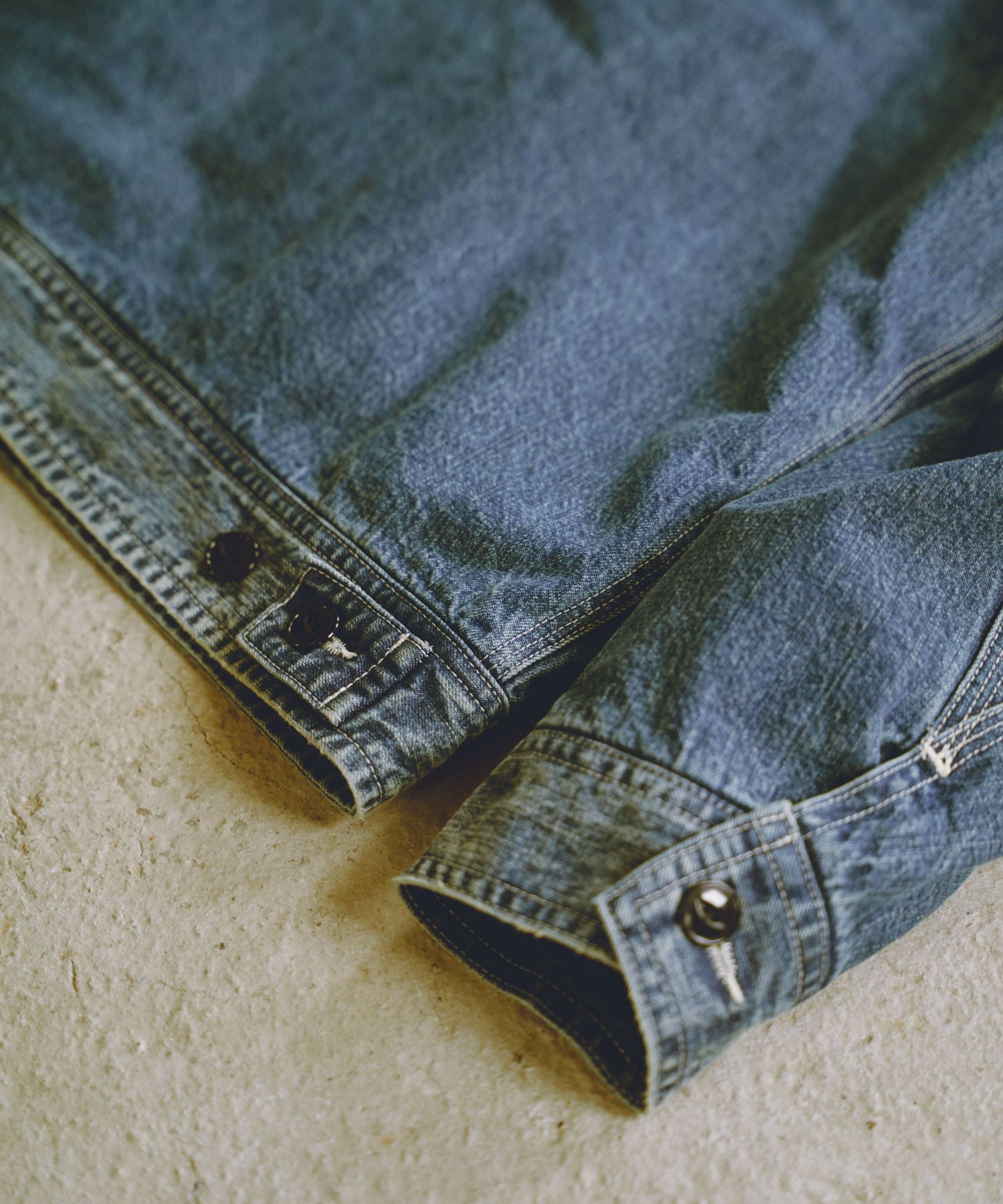 new basic 10oz DENIM WORK JACKET INDIGO L