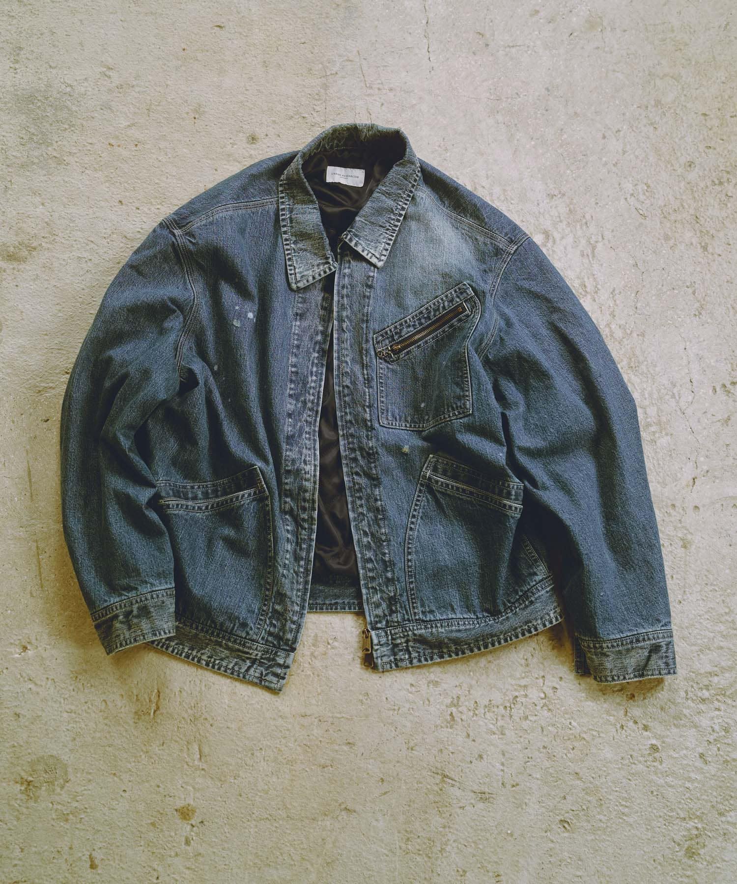new basic 10oz DENIM WORK JACKET INDIGO L