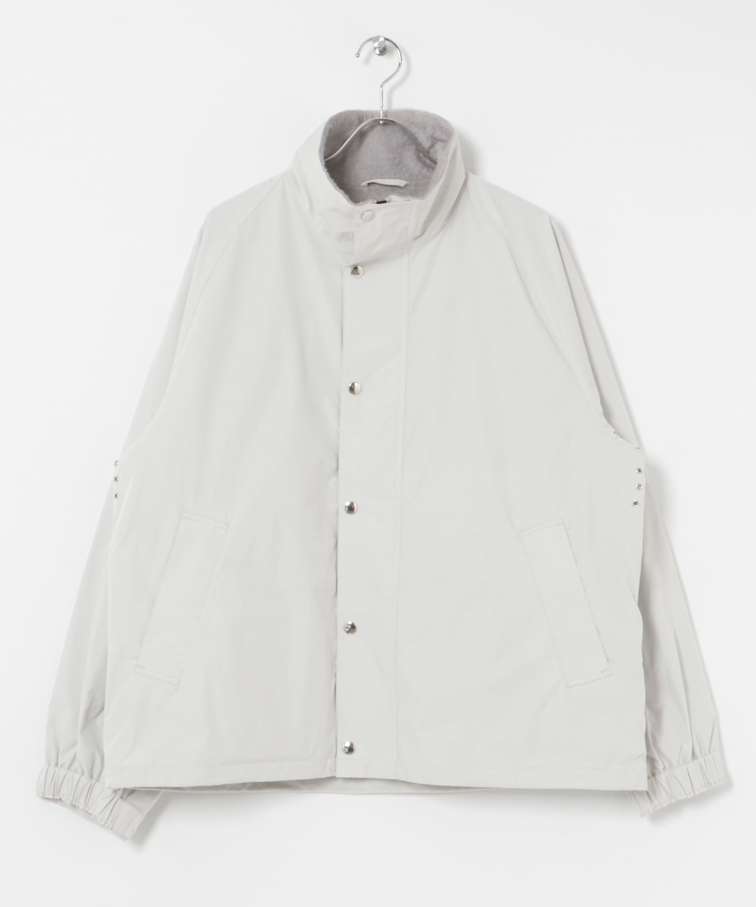 new basic VINTAGE NYLON STAND BLOUSON ICE GRAY M