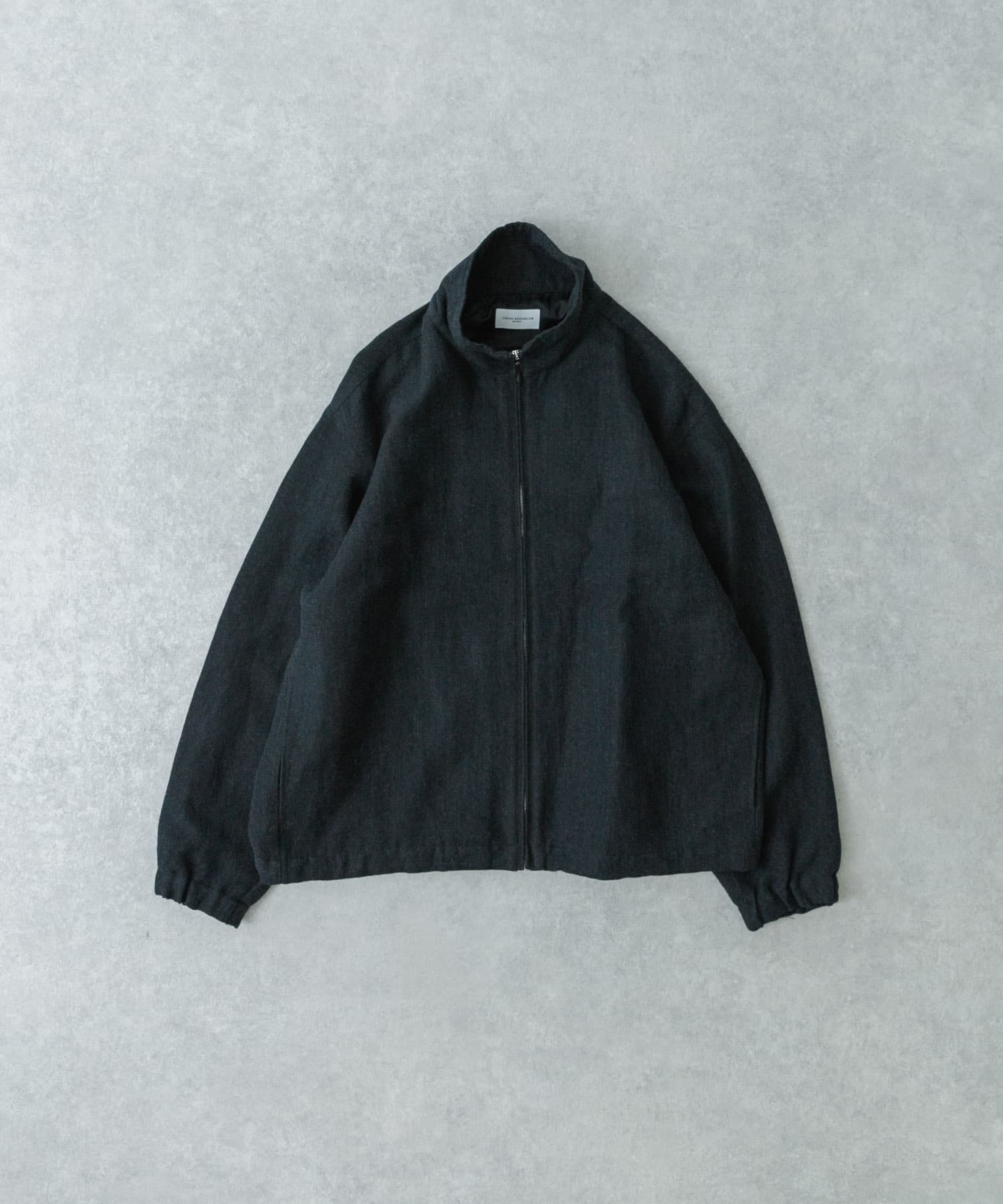 new basic Wool/Linen Track Jacket CHARCOAL M