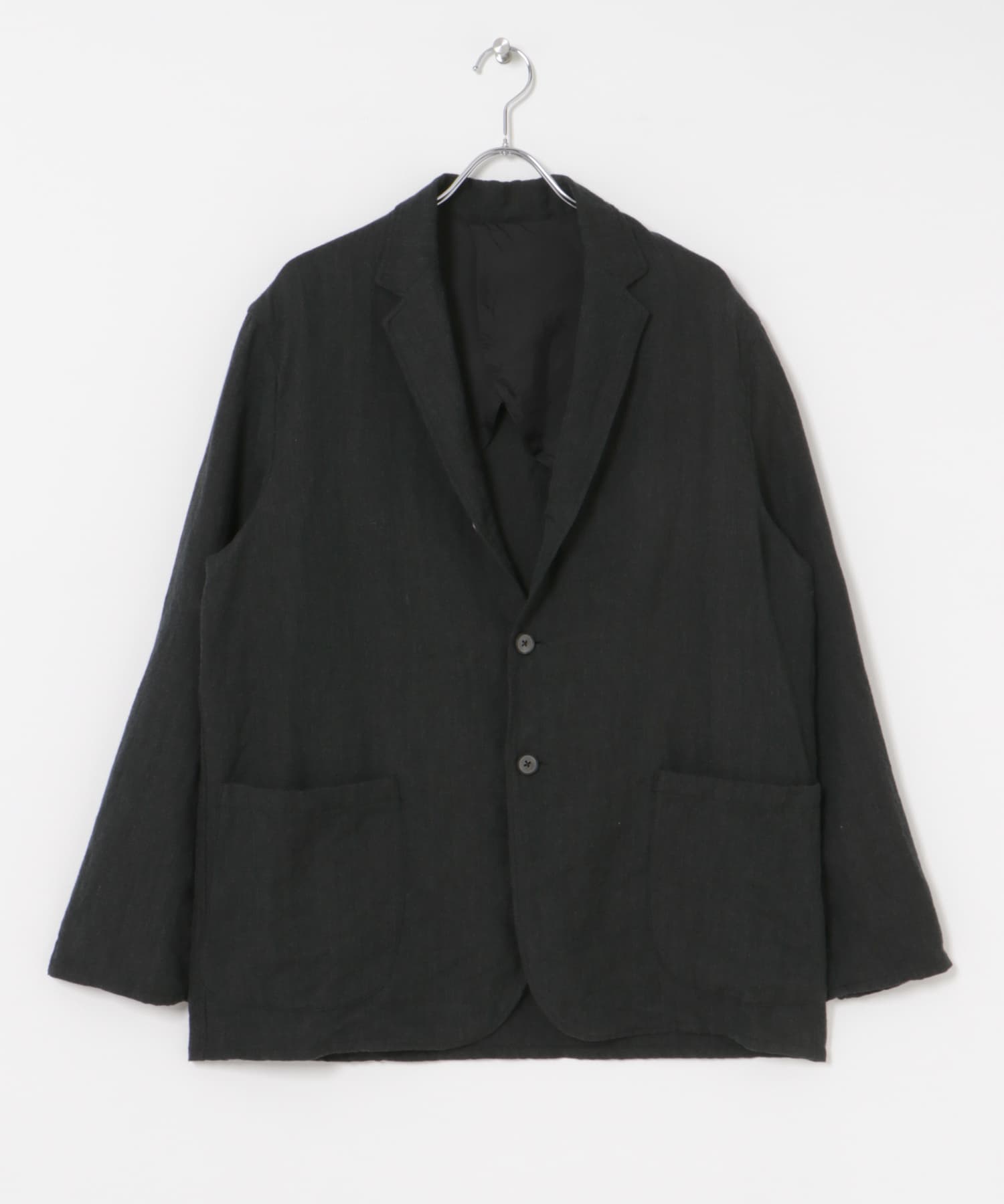 『セットアップ対応』new basic Wool/Linen jacket CHARCOAL M