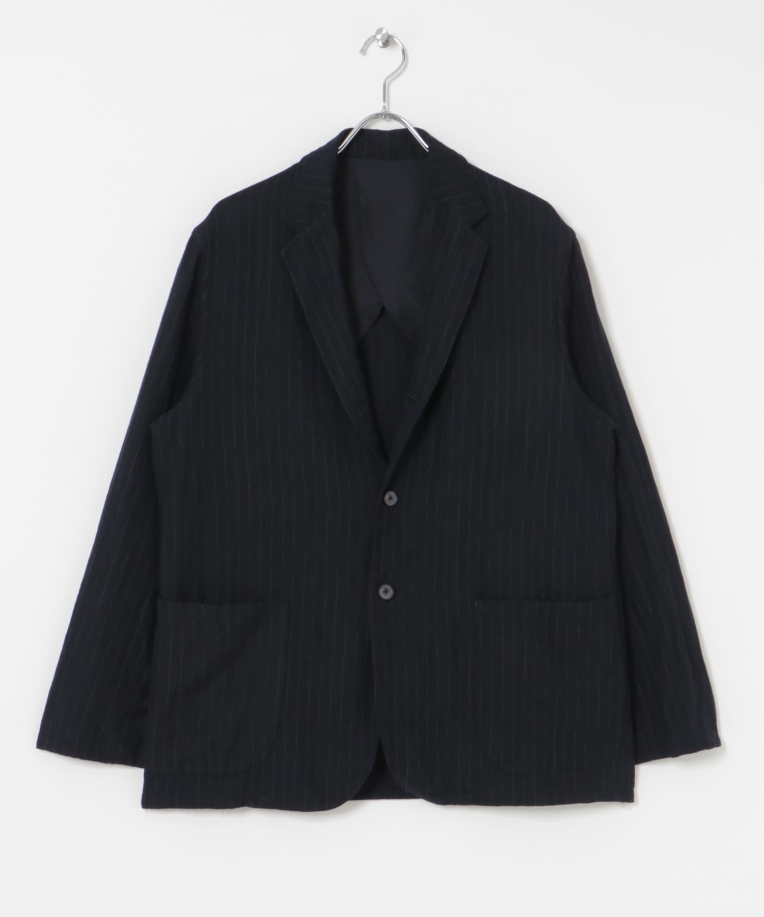 『セットアップ対応』new basic Wool/Linen jacket NAVY ST M