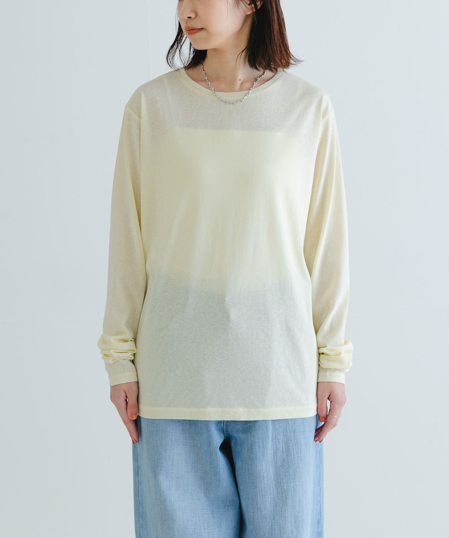 クルーネックシアースラブカットソー(FREE L.PINK): トップス｜URBAN