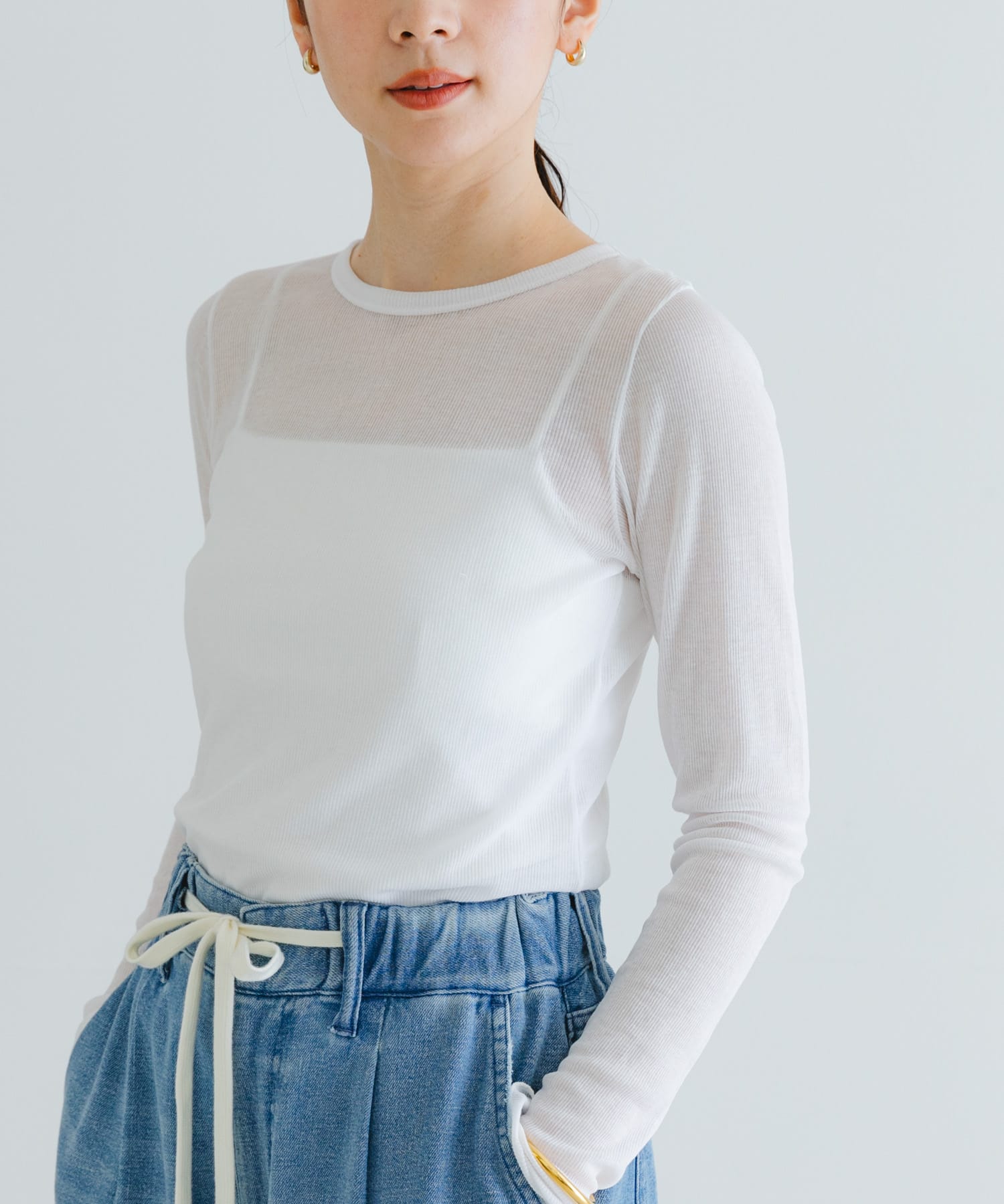 『MADE IN JAPAN』シアーテレコカットソー