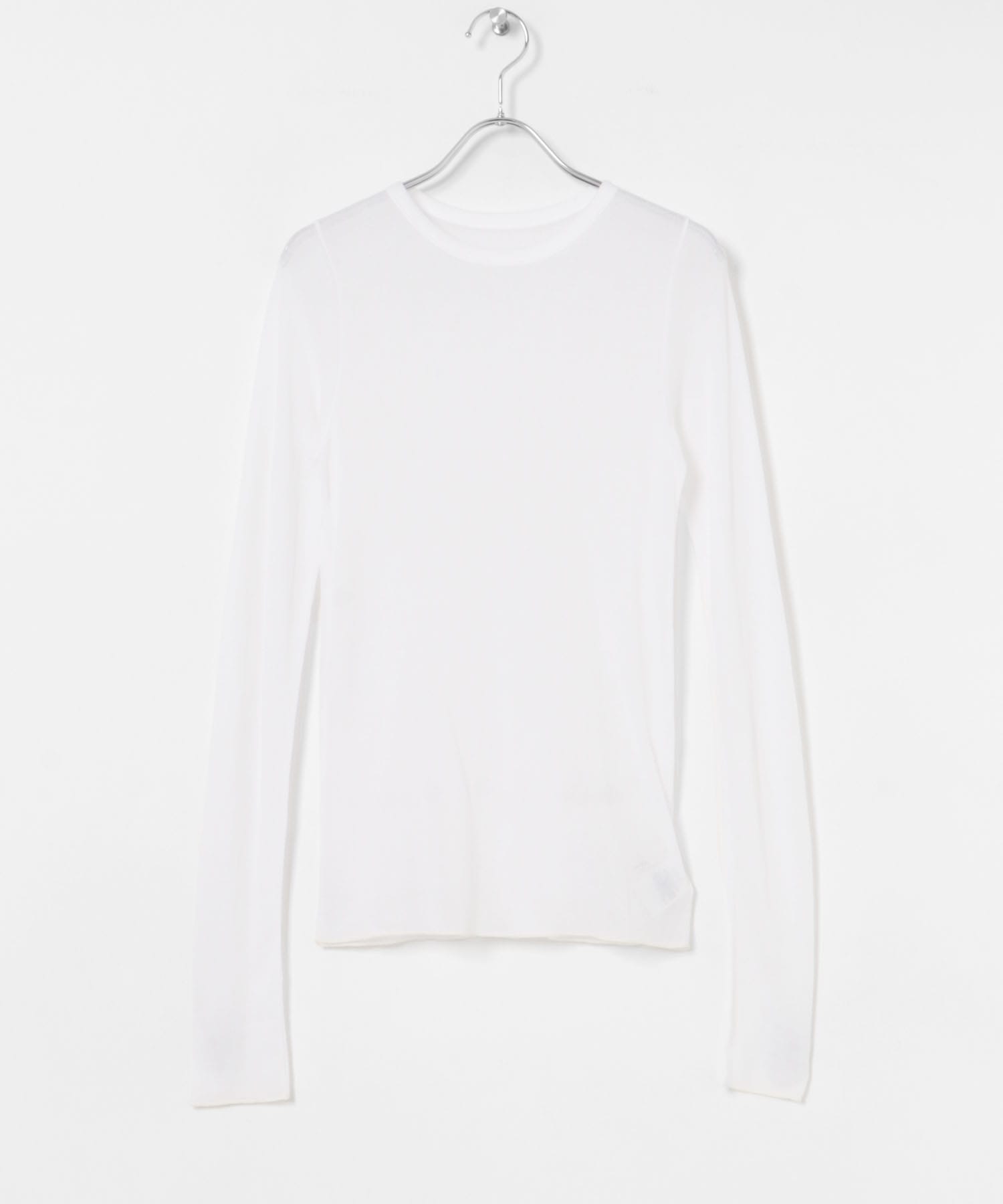 『MADE IN JAPAN』シアーテレコカットソー WHITE FREE