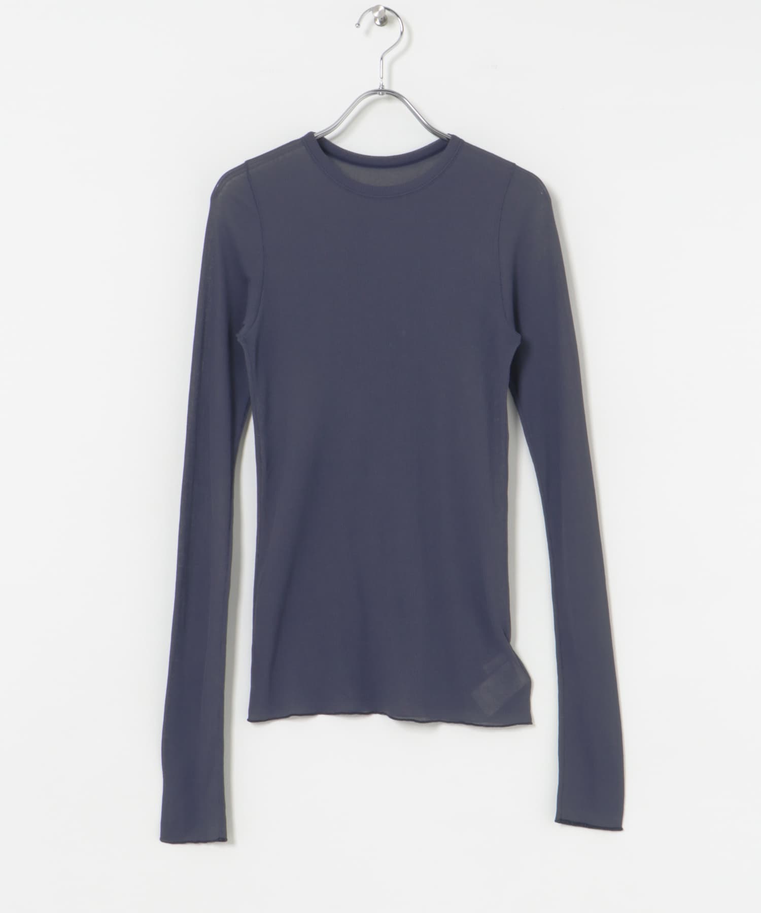 『MADE IN JAPAN』シアーテレコカットソー NAVY FREE