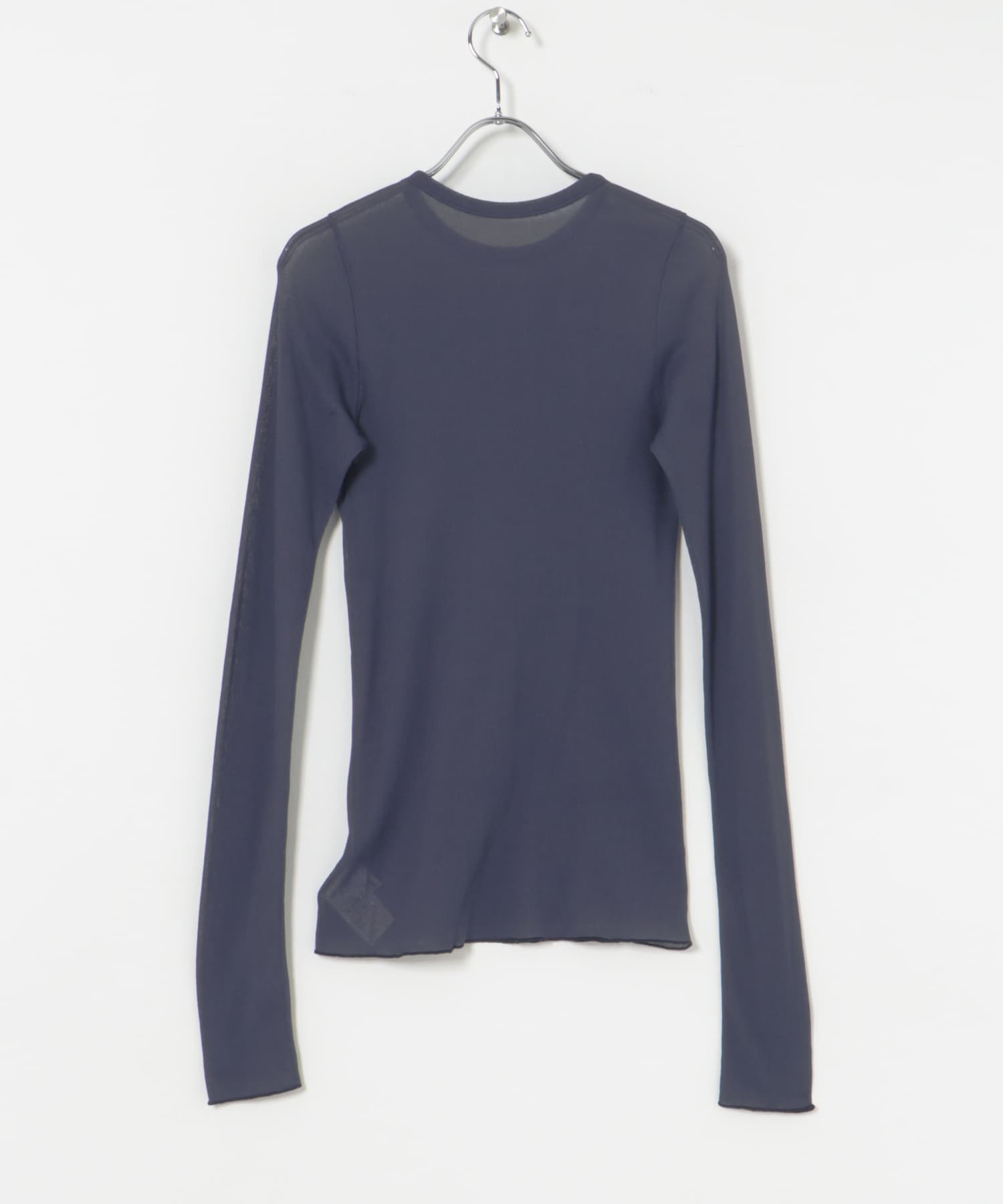 『MADE IN JAPAN』シアーテレコカットソー NAVY FREE