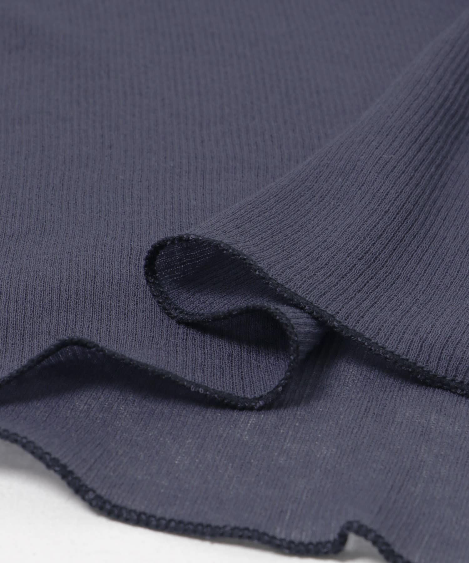 『MADE IN JAPAN』シアーテレコカットソー NAVY FREE