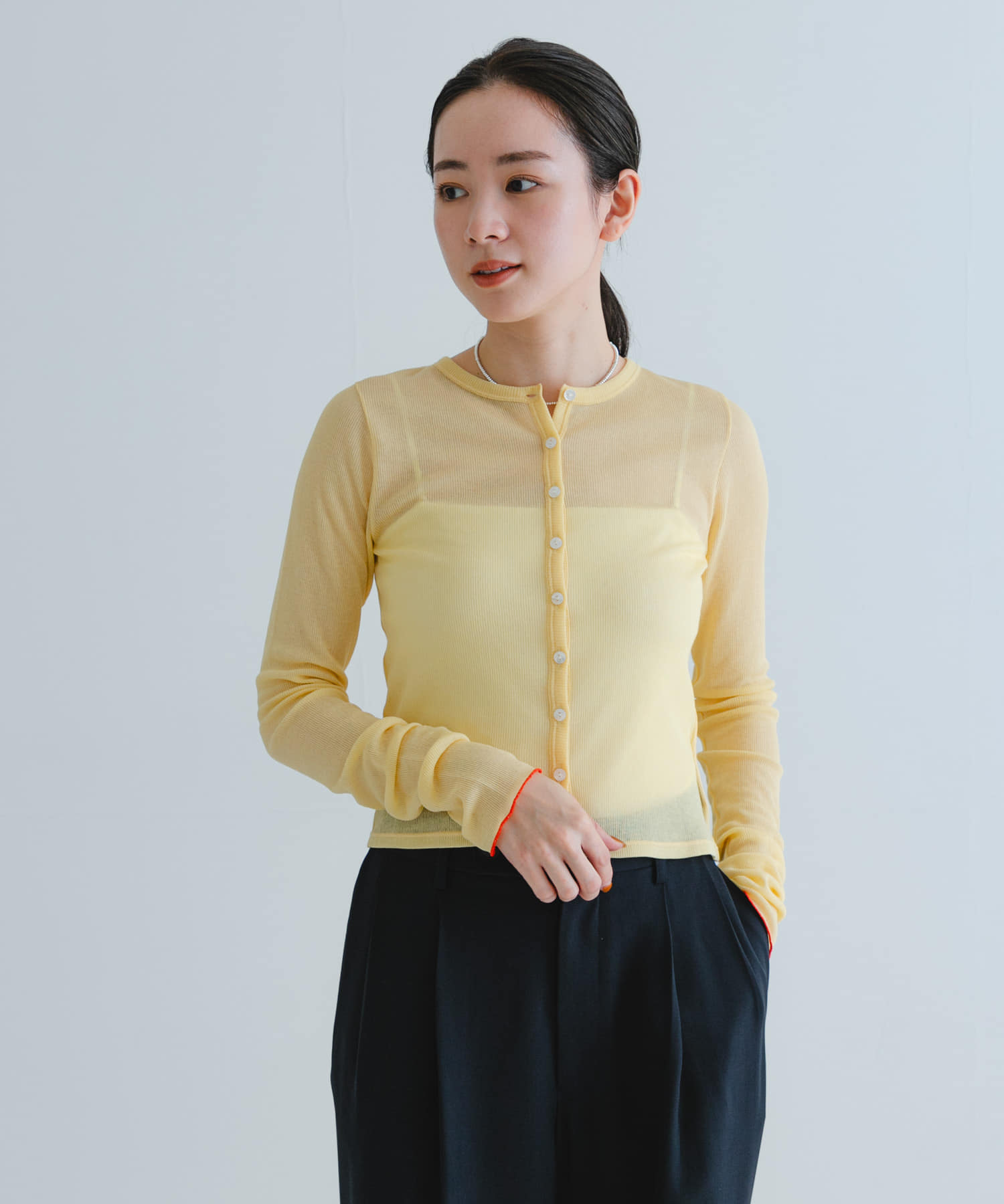 『MADE IN JAPAN』シアーテレコショートカーディガン