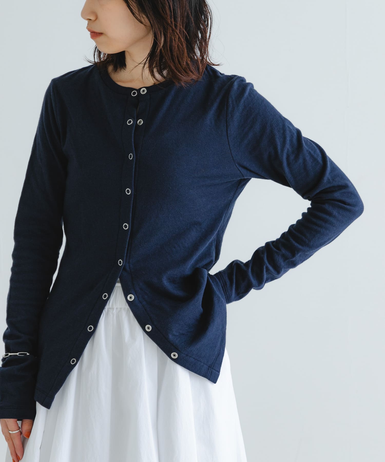 『MADE IN JAPAN』セッケツクルーネックカーディガン