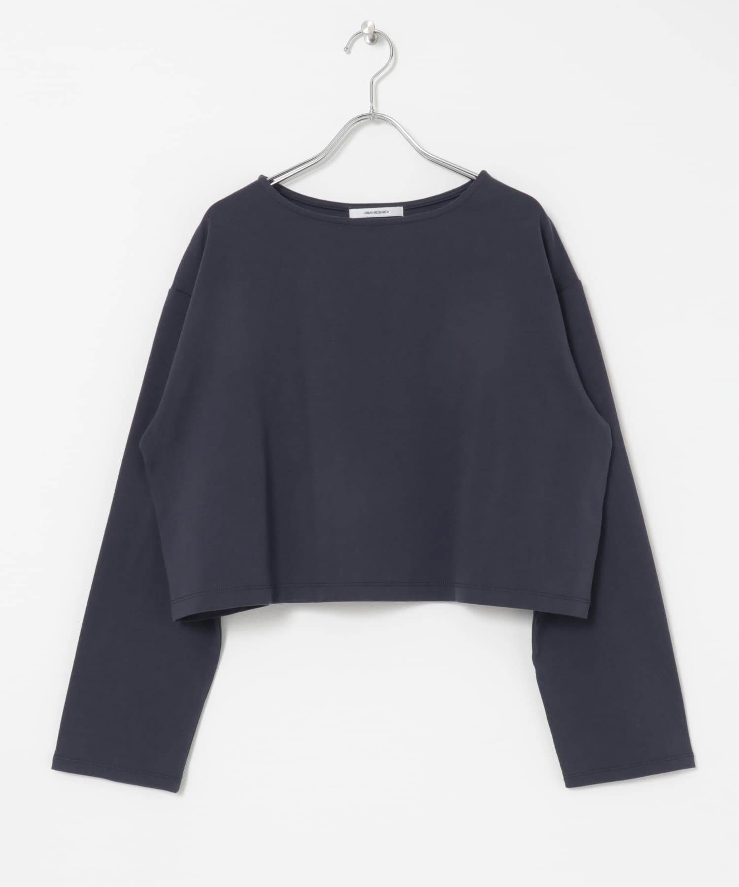 ショート丈ロングスリーブTシャツ NAVY FREE