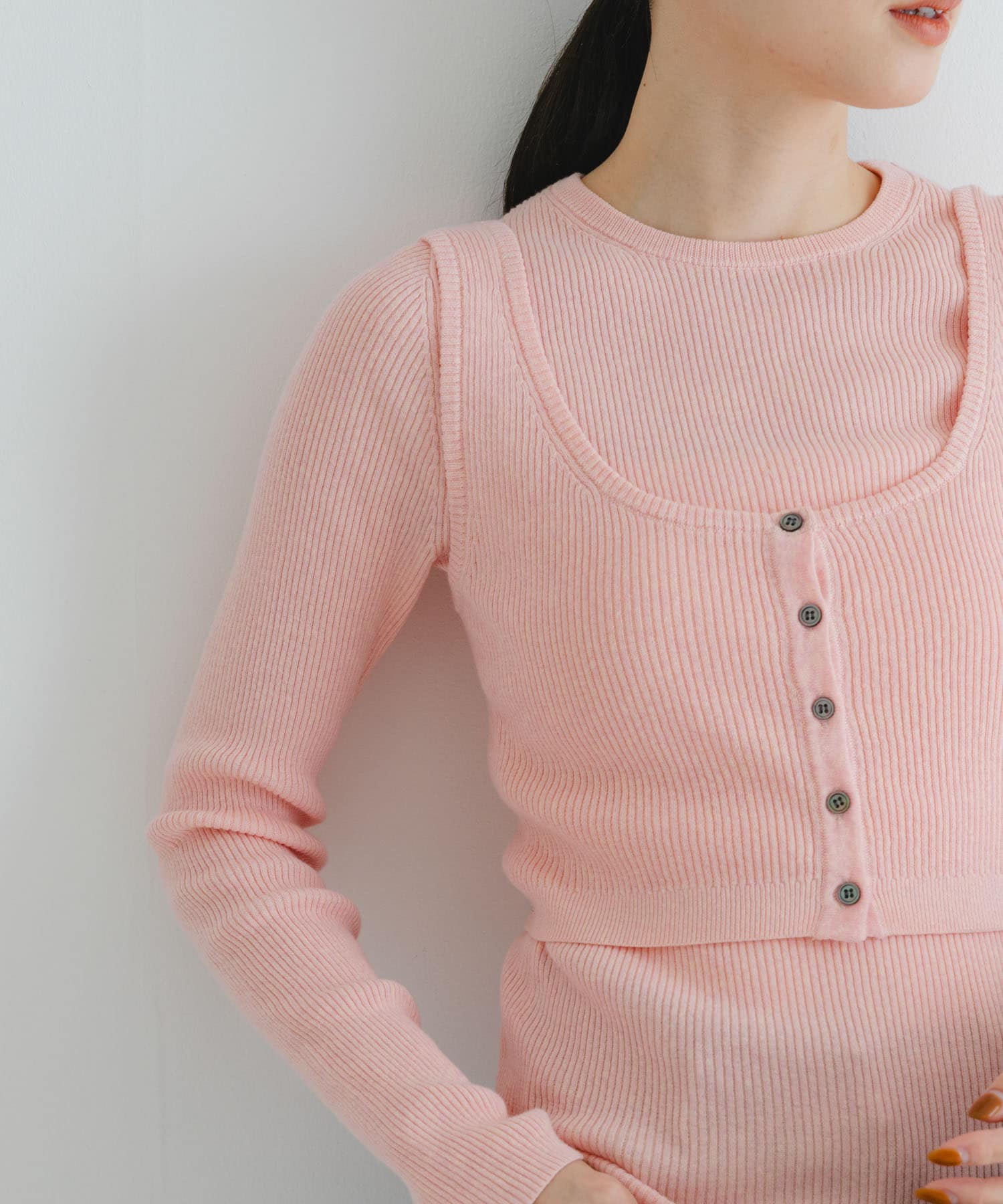 『UR TECH』メランジコットンベスト