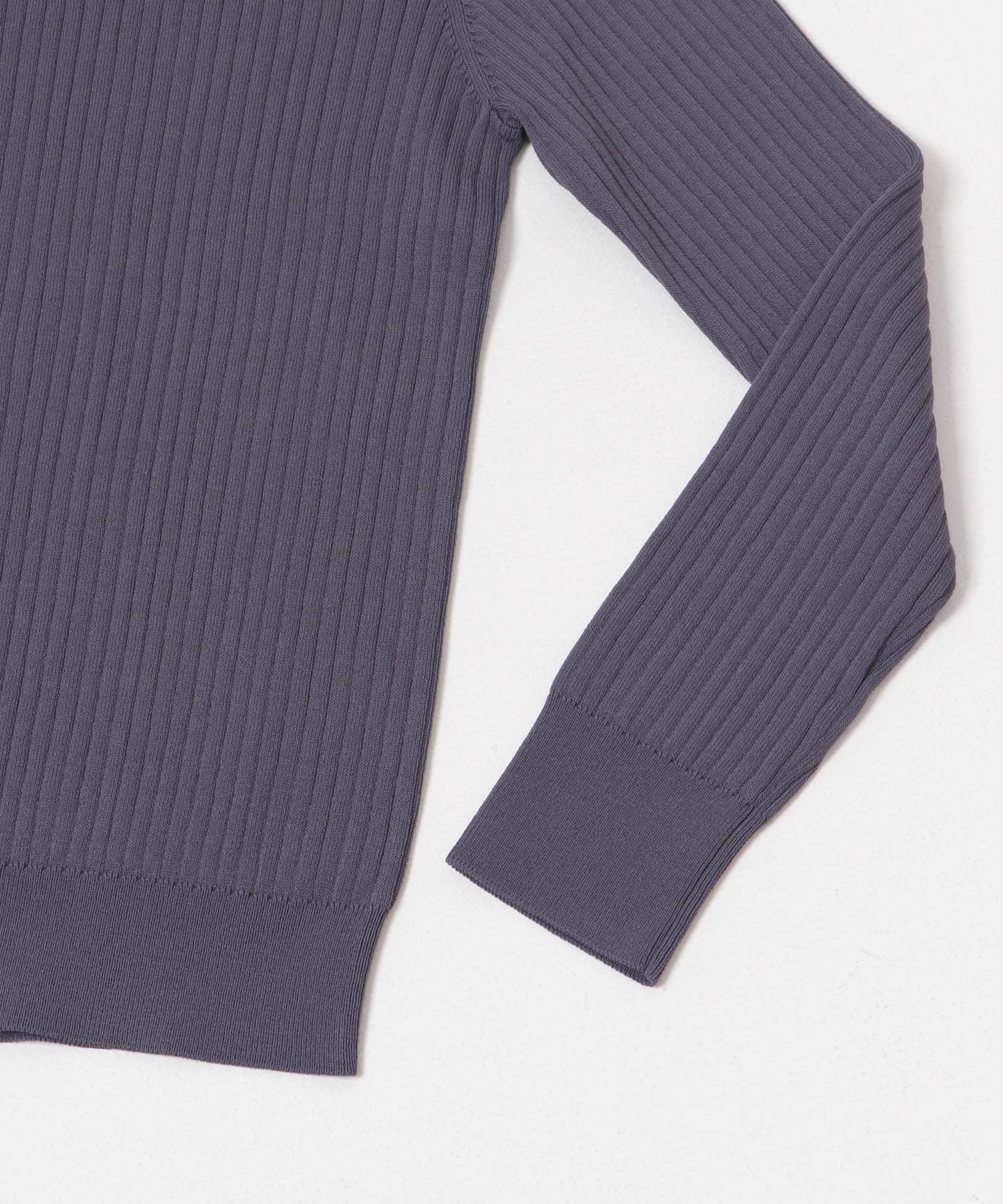 『WEB限定』クルーネックコンパクトリブニット CHARCOAL FREE