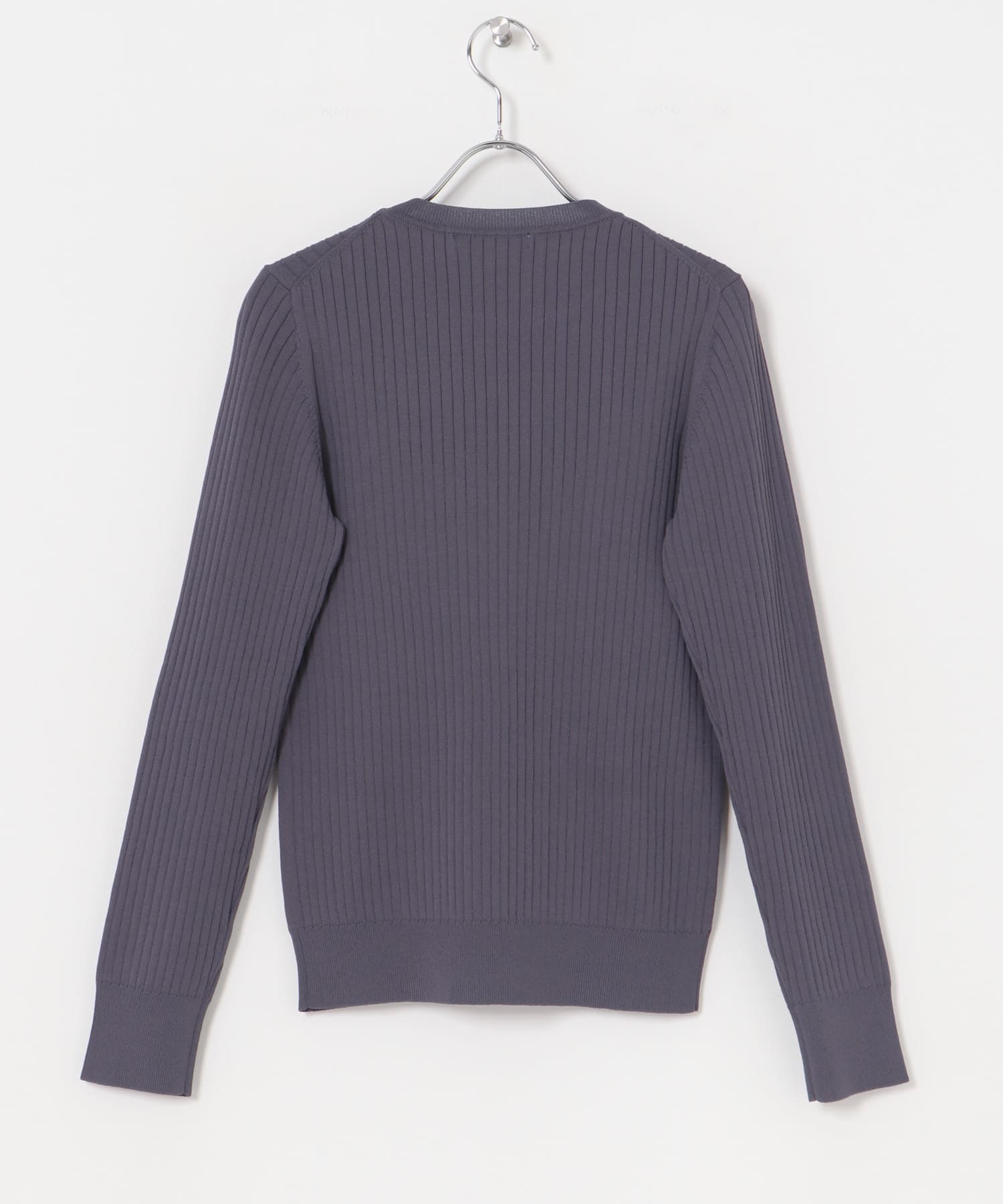 『WEB限定』クルーネックコンパクトリブニット CHARCOAL FREE