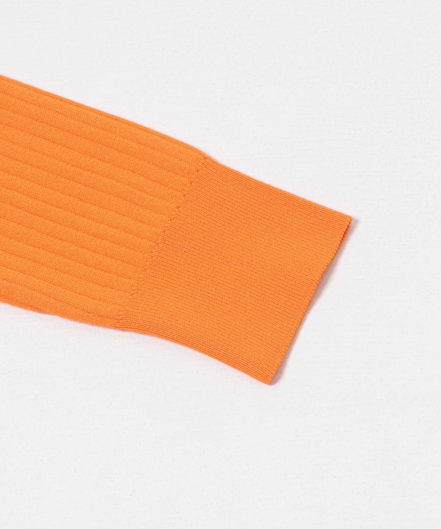 『WEB限定』クルーネックコンパクトリブニット ORANGE FREE