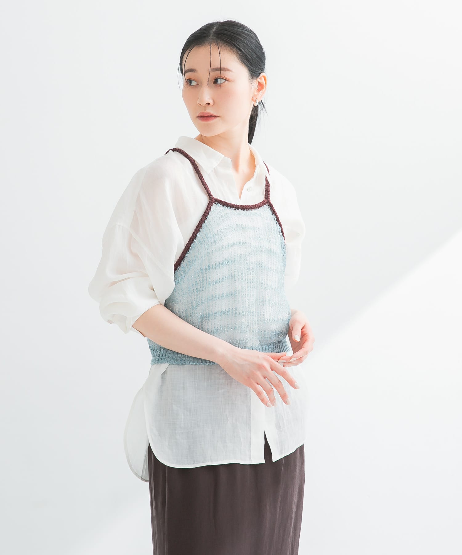 シアーラメキャミソール