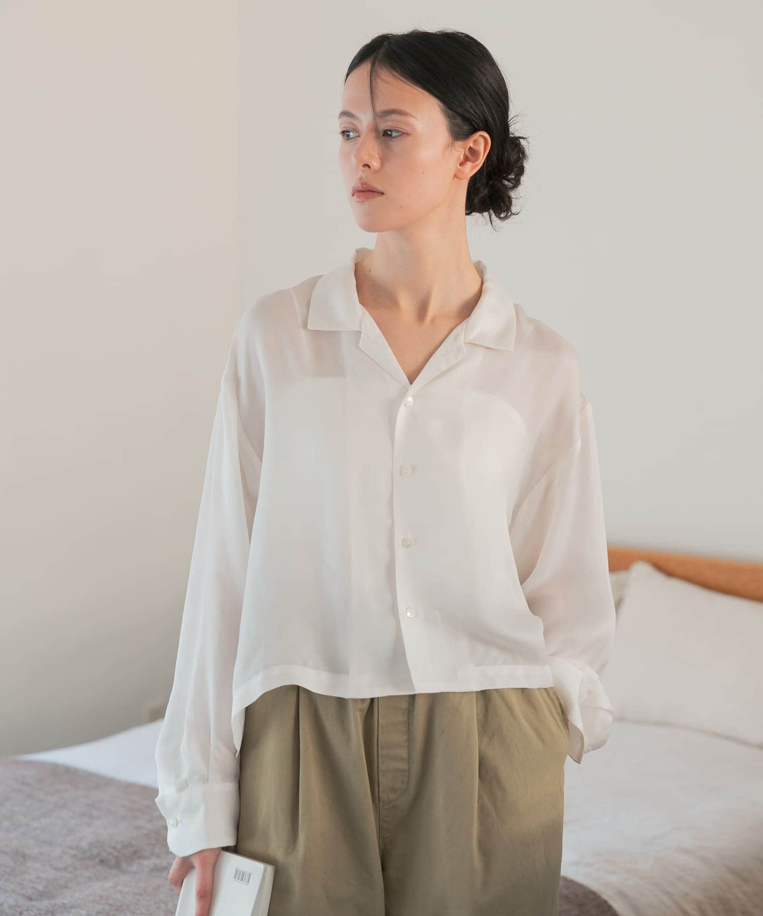 new basic　キュプラショートシャツ