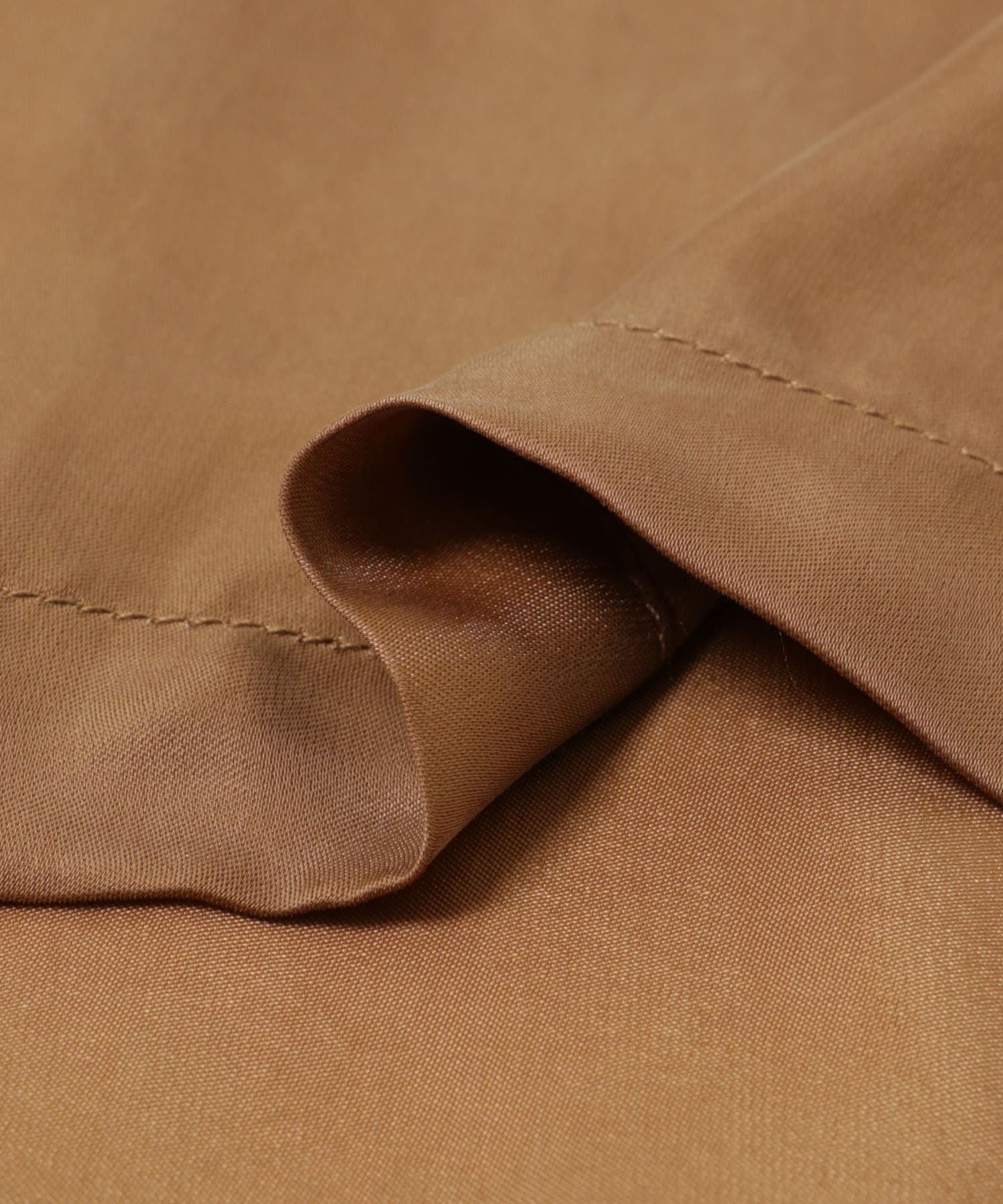 new basic　キュプラショートシャツ CAMEL FREE