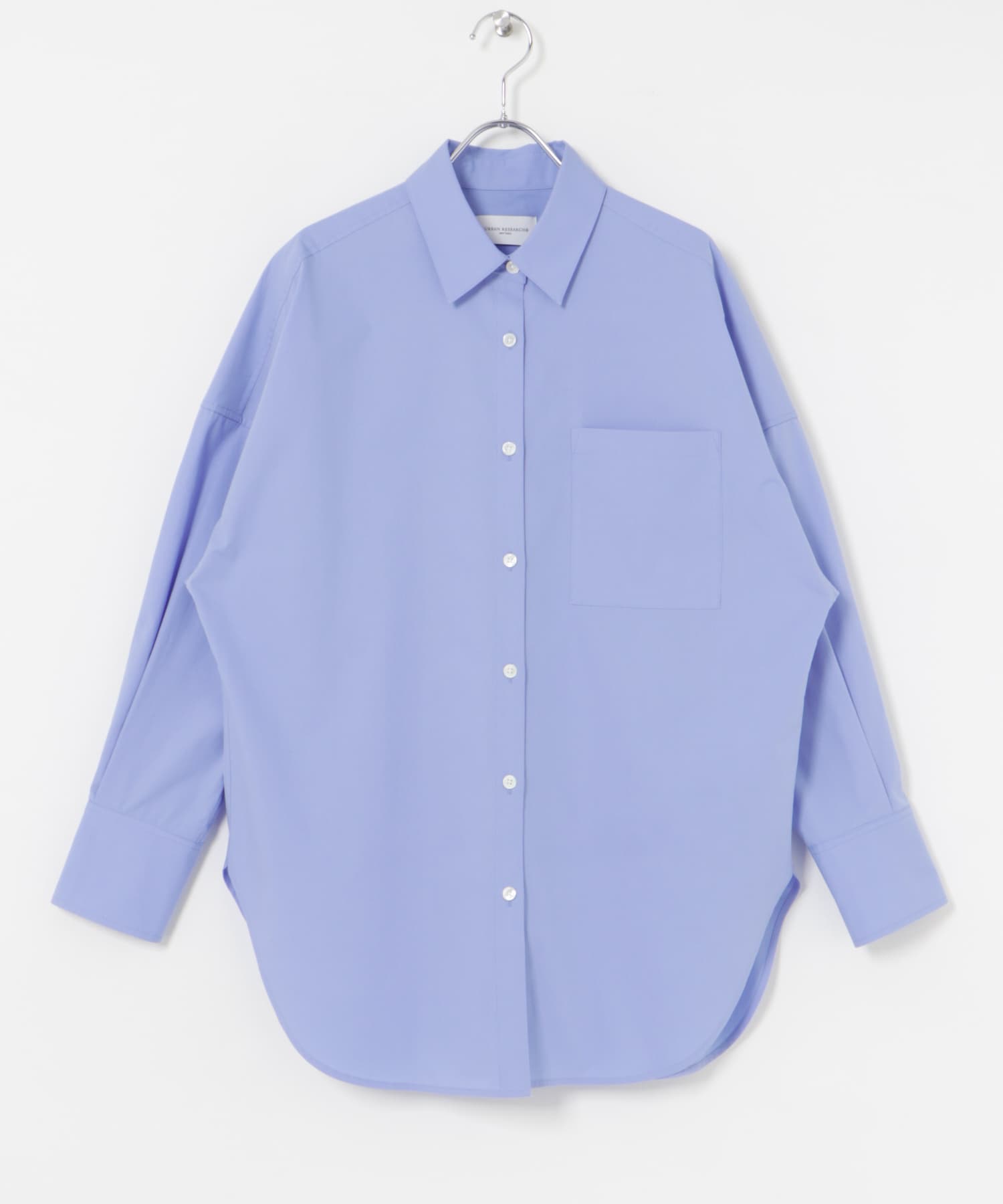 ブロードオーバーシャツ L.BLUE FREE