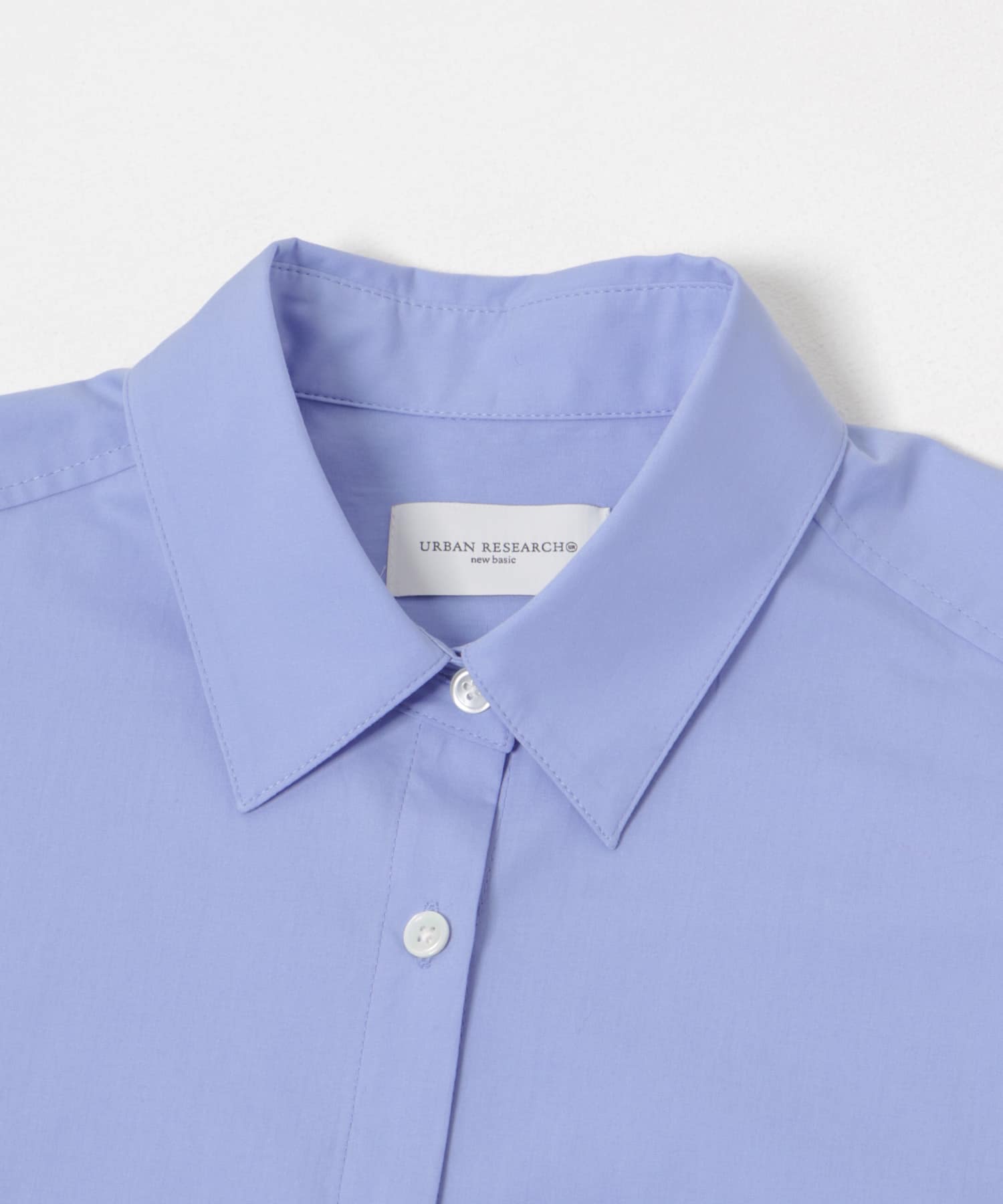 ブロードオーバーシャツ L.BLUE FREE