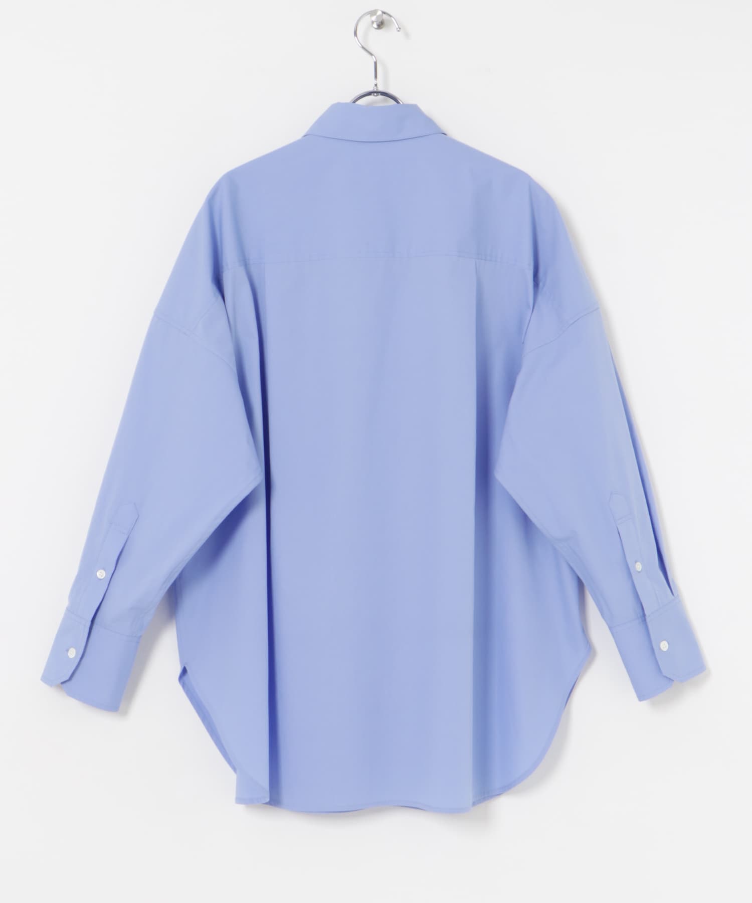 ブロードオーバーシャツ L.BLUE FREE