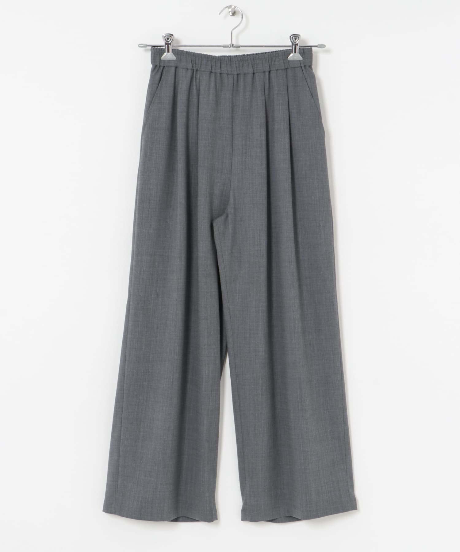 3サイズ展開』『イージーケア』タックギャザーストレートパンツ(36