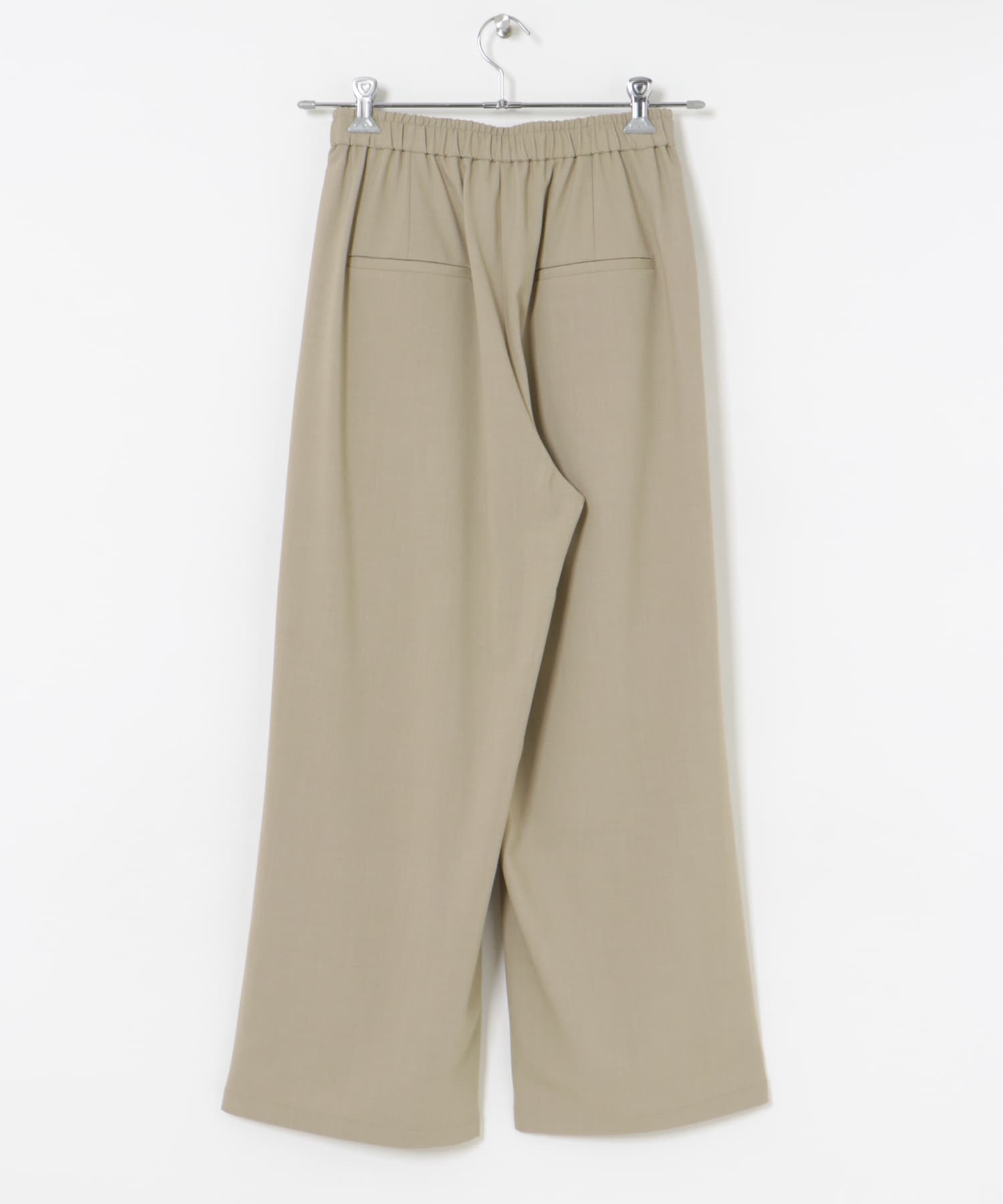 3サイズ展開』『イージーケア』タックギャザーストレートパンツ(36