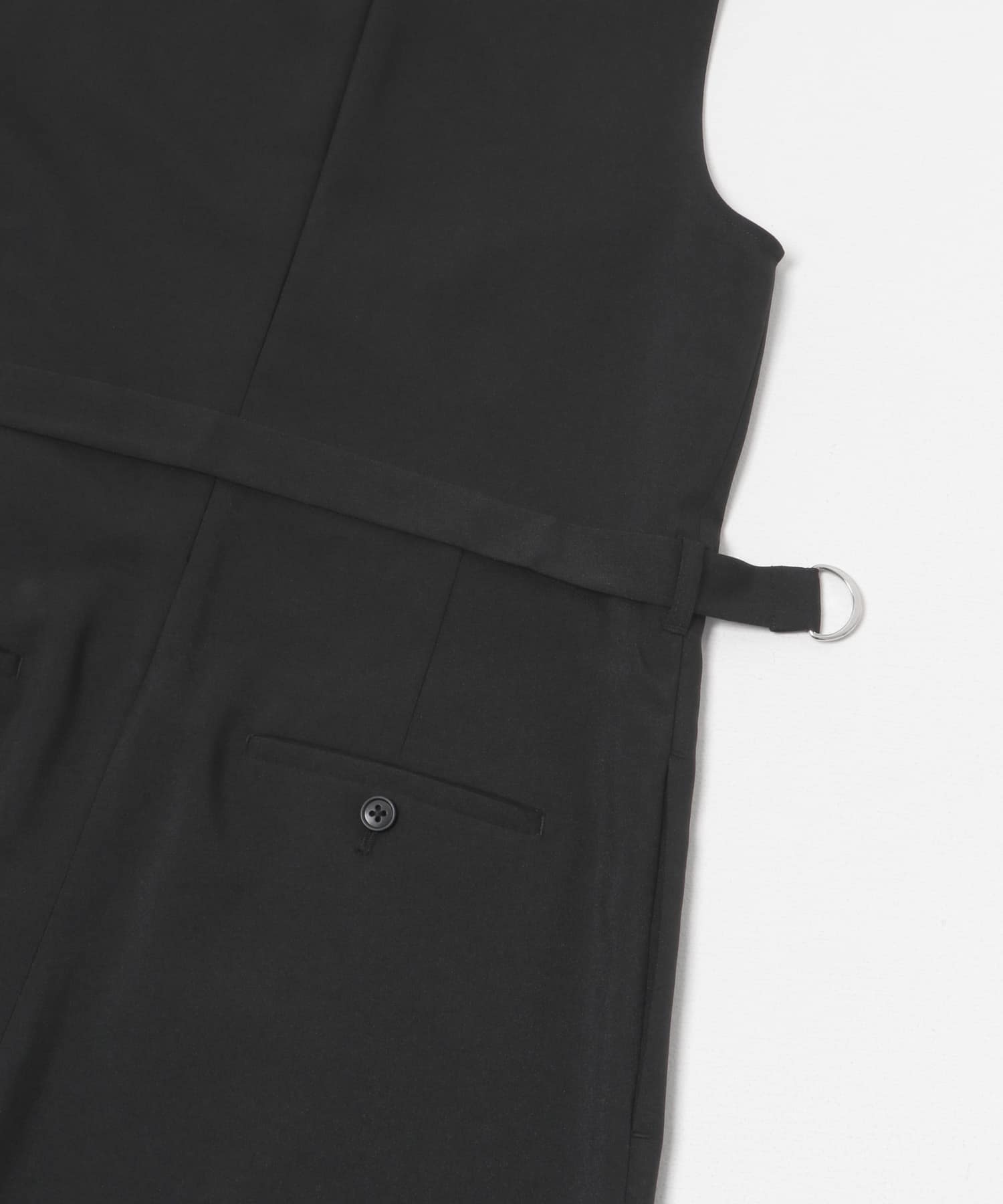 『2サイズ展開』ベルト付きオールインワン BLACK 36
