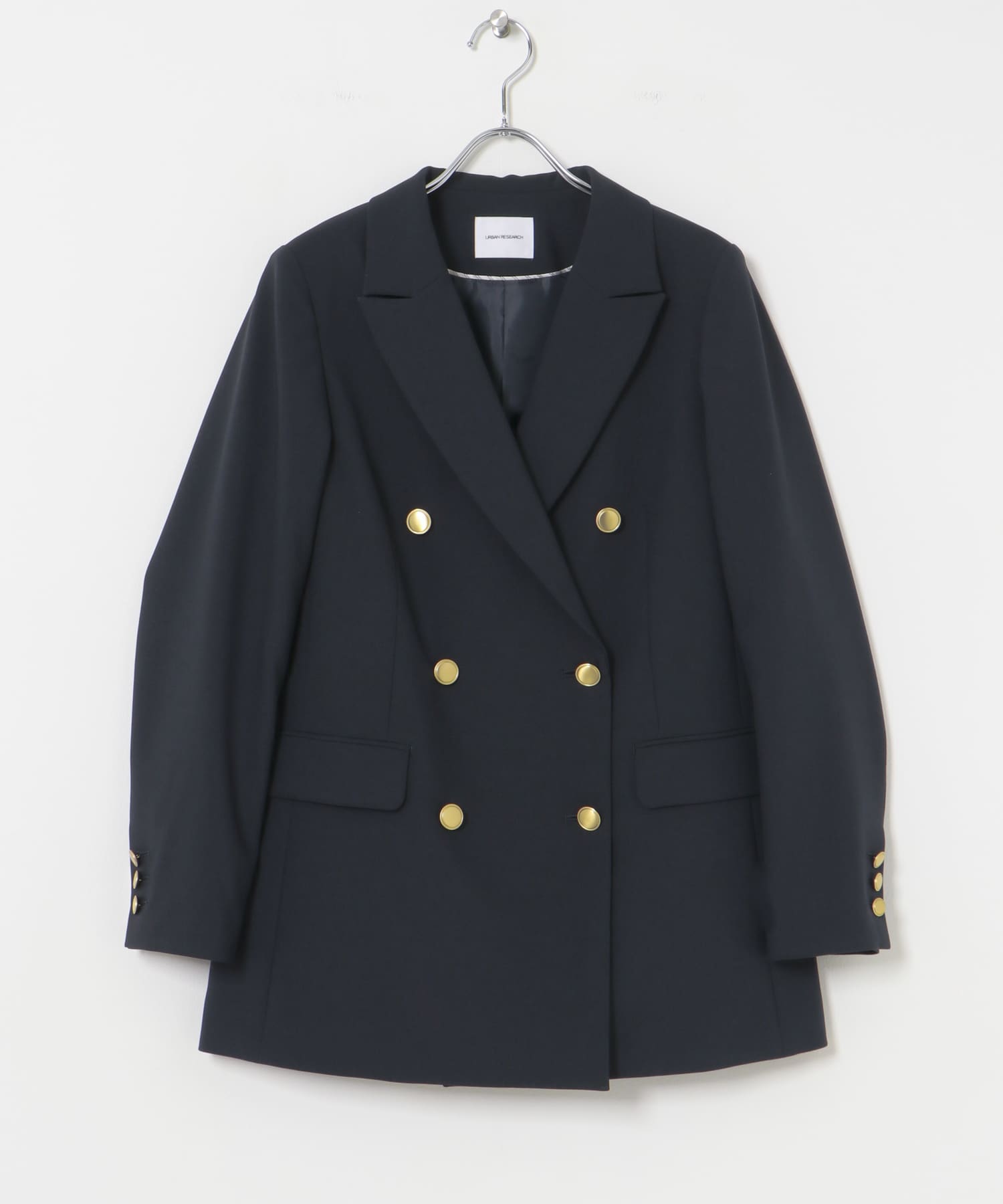 『2サイズ展開』ダブルブレストブレザージャケット NAVY 36