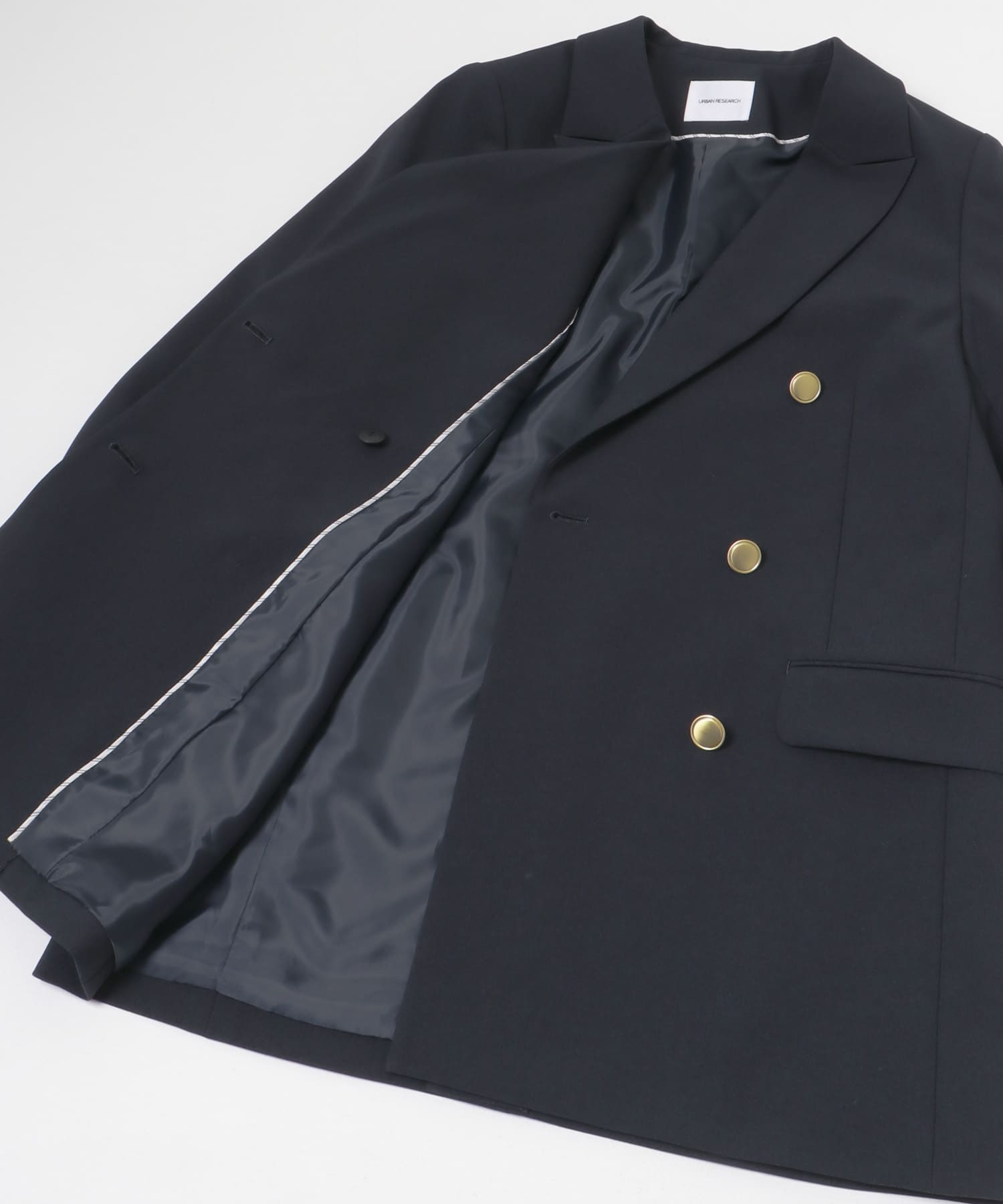 『2サイズ展開』ダブルブレストブレザージャケット NAVY 36