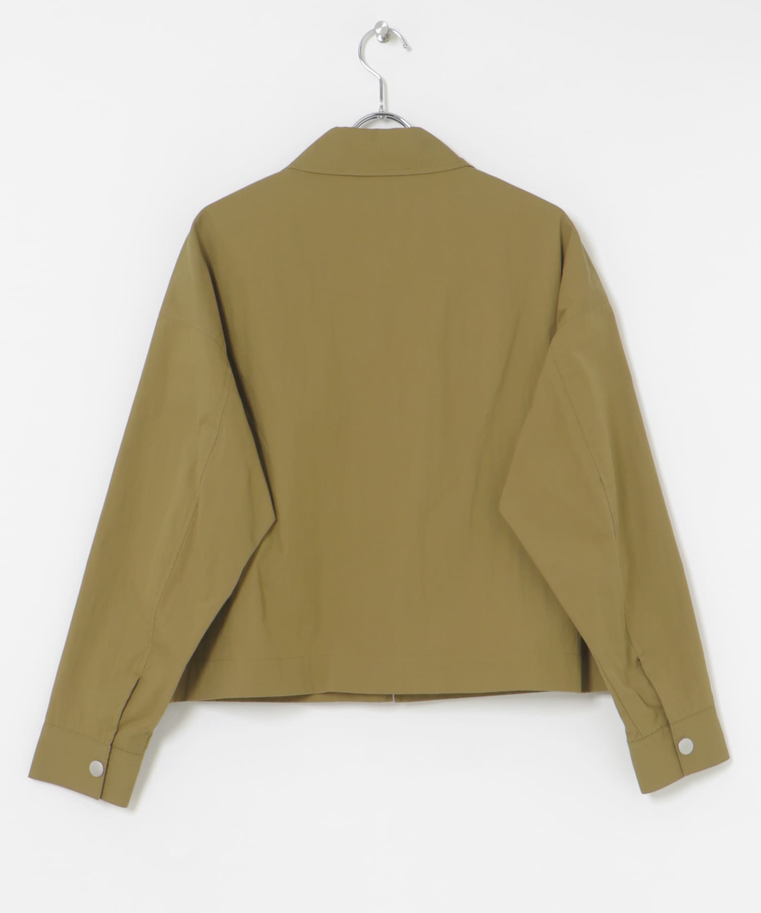 コットンナイロンジップブルゾン KHAKI FREE