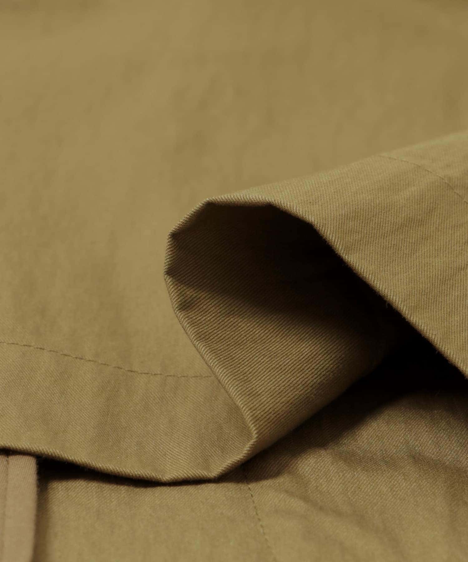 コットンナイロンジップブルゾン KHAKI FREE