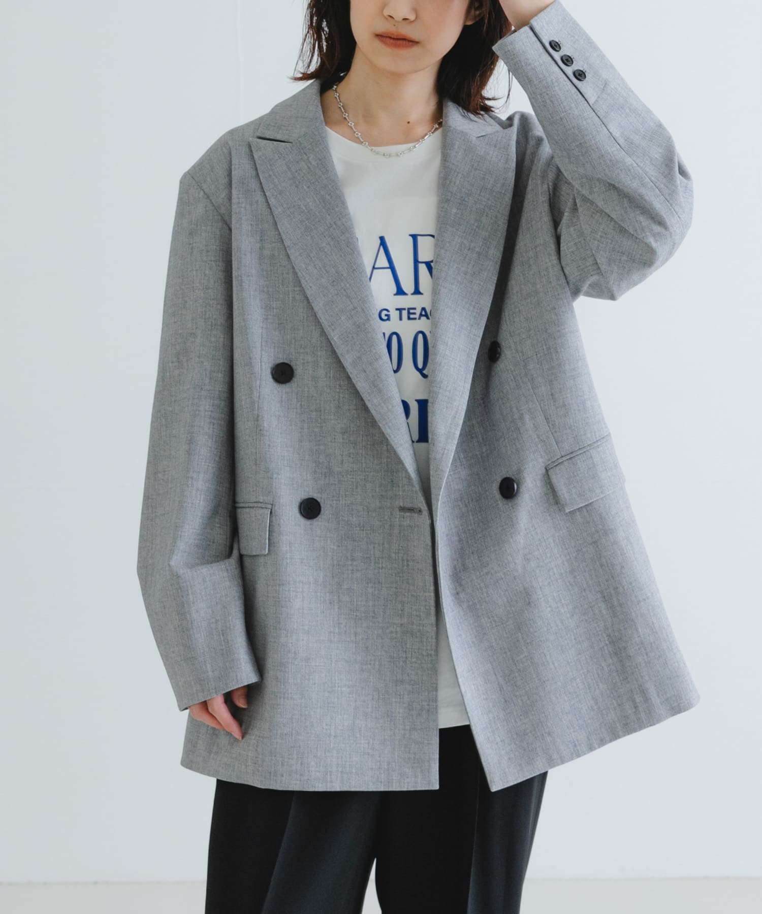 『2サイズ展開』ダブルオーバーテーラードジャケット