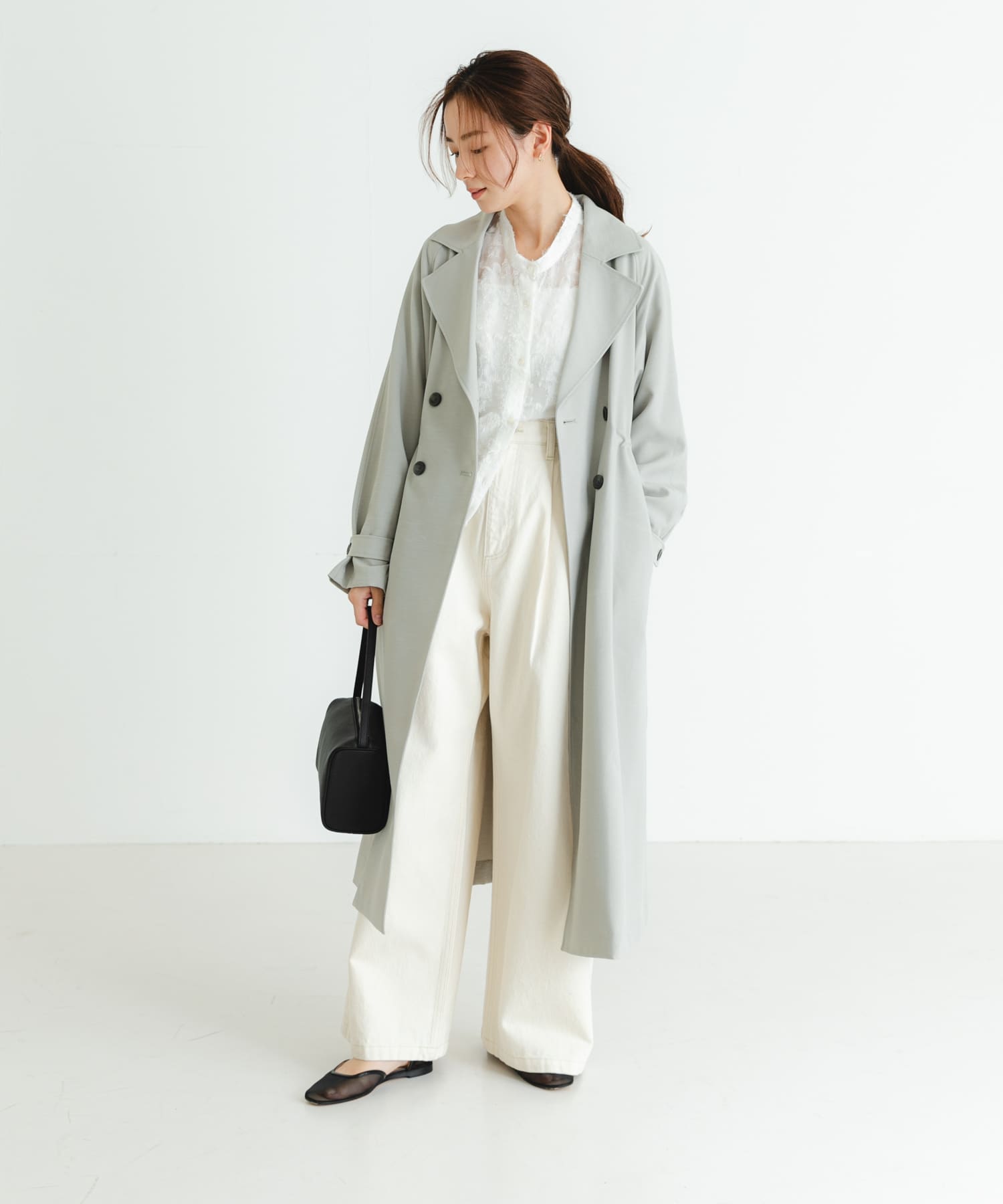 UNDERCOVER 21SS トレンチコート 防花粉/撥水/UVカット』ドロストトレンチコート(FREE SAGE