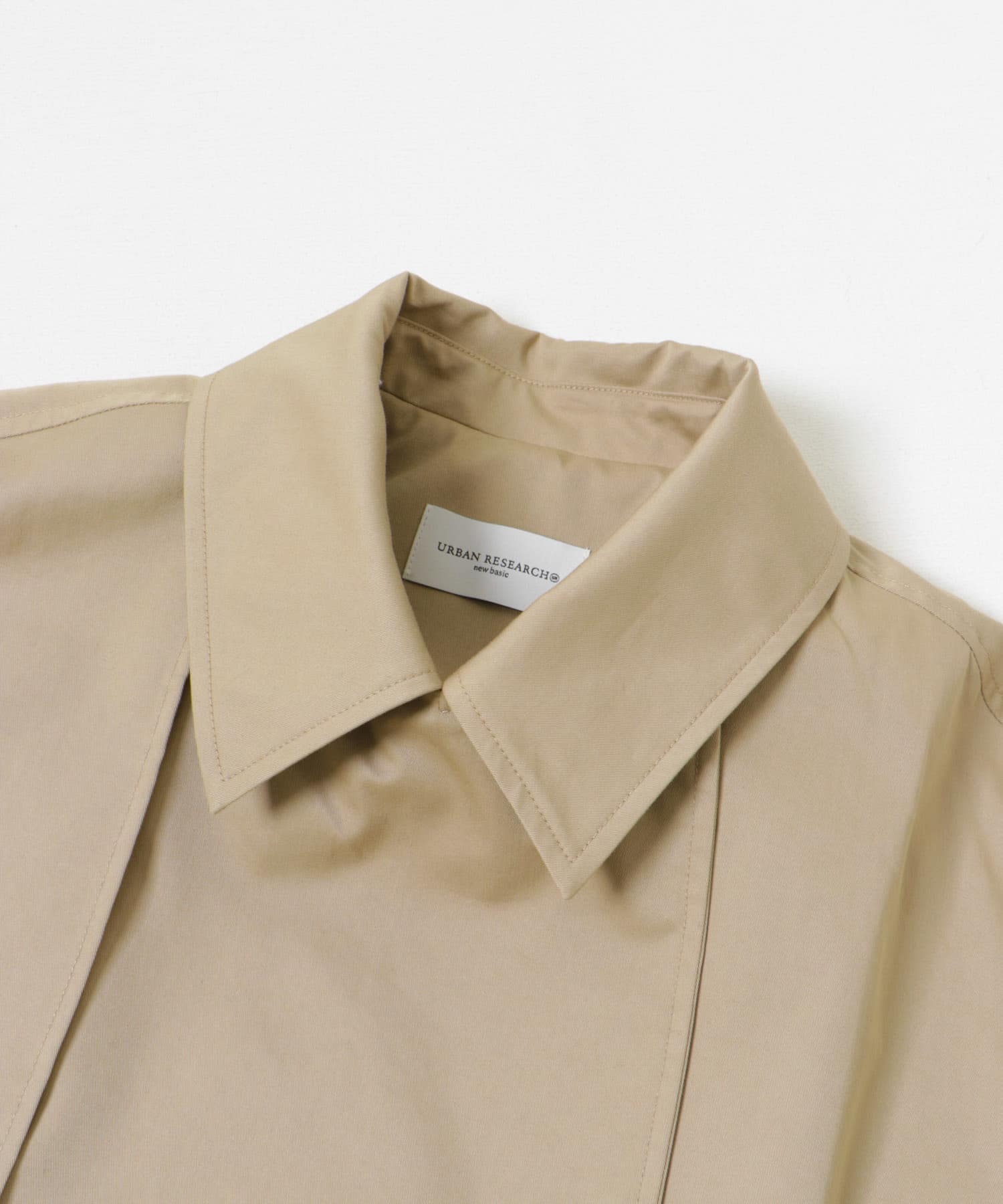 『撥水』new basic　ミドル丈トレンチテントコート BEIGE FREE