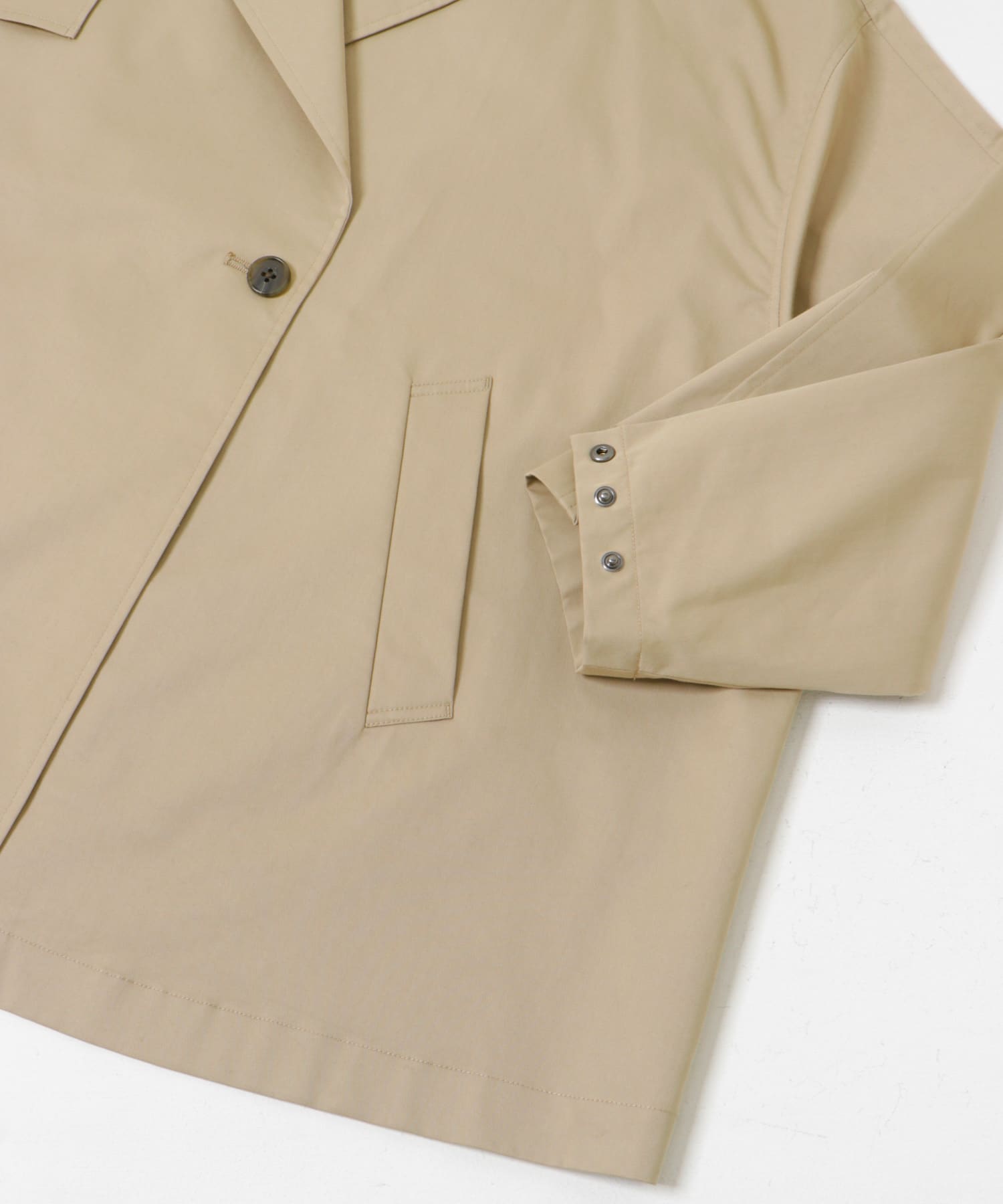 『撥水』new basic　ミドル丈トレンチテントコート BEIGE FREE