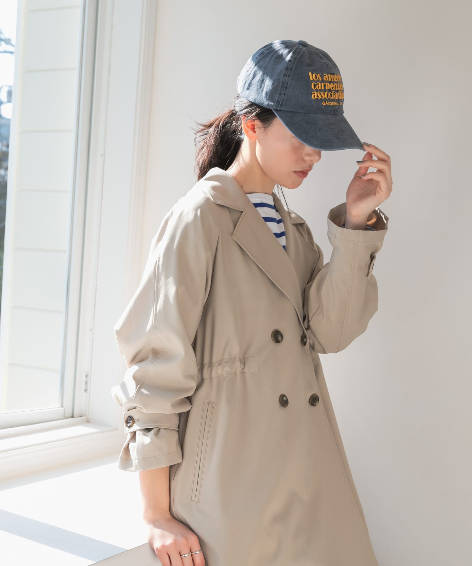 ピグメントロゴCAP NAVY FREE