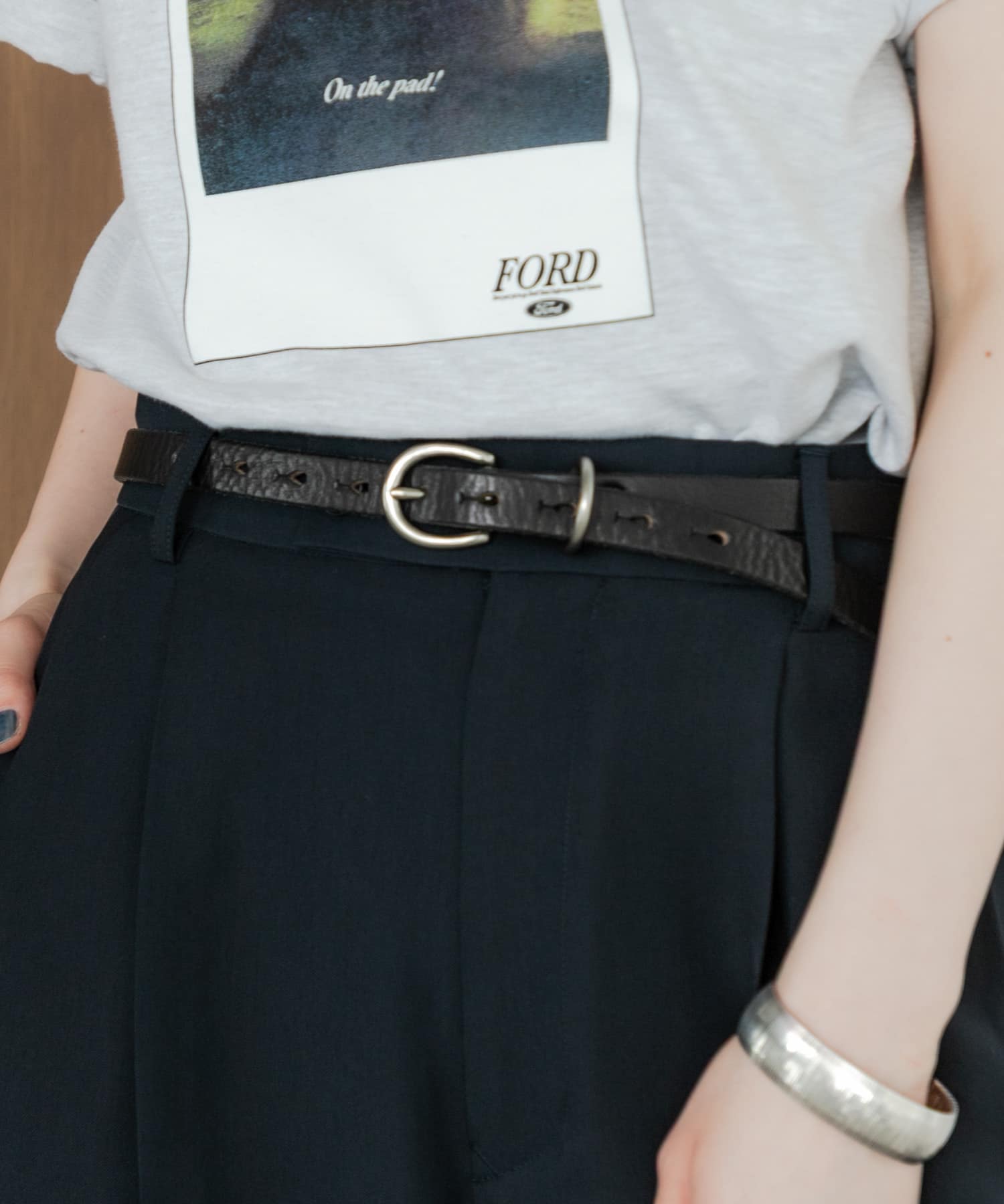 A VACATION HEART W SILVER BELT(- BLK BLK): ファッション雑貨｜URBAN