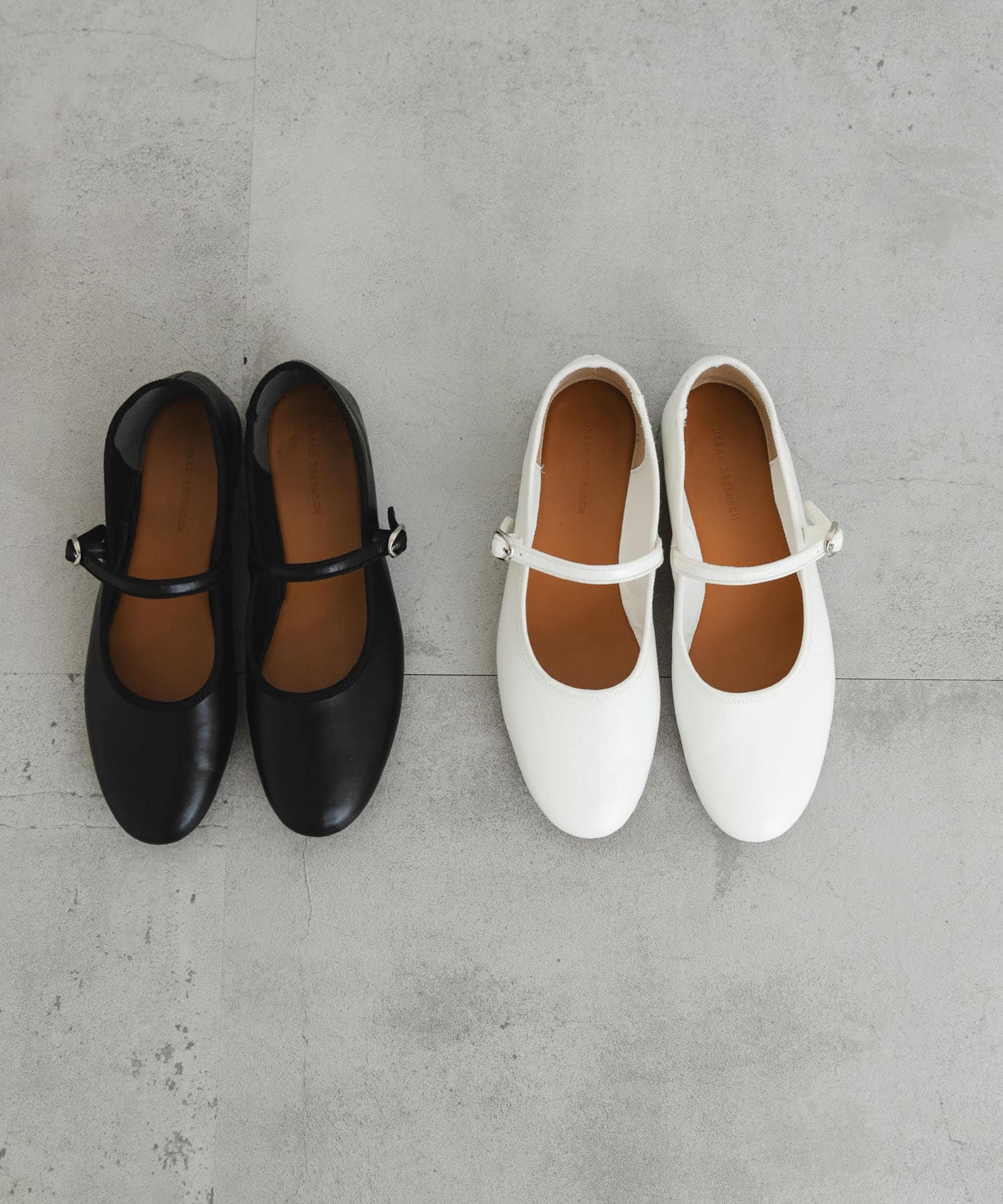 メリージェーンフラットシューズ WHITE 36