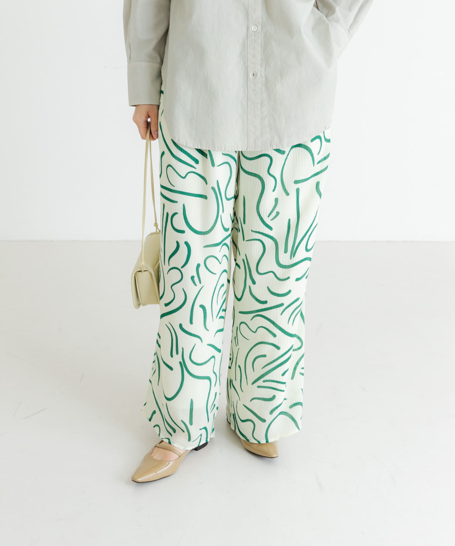 ポインテッドバックストラップシューズ BEIGE 36